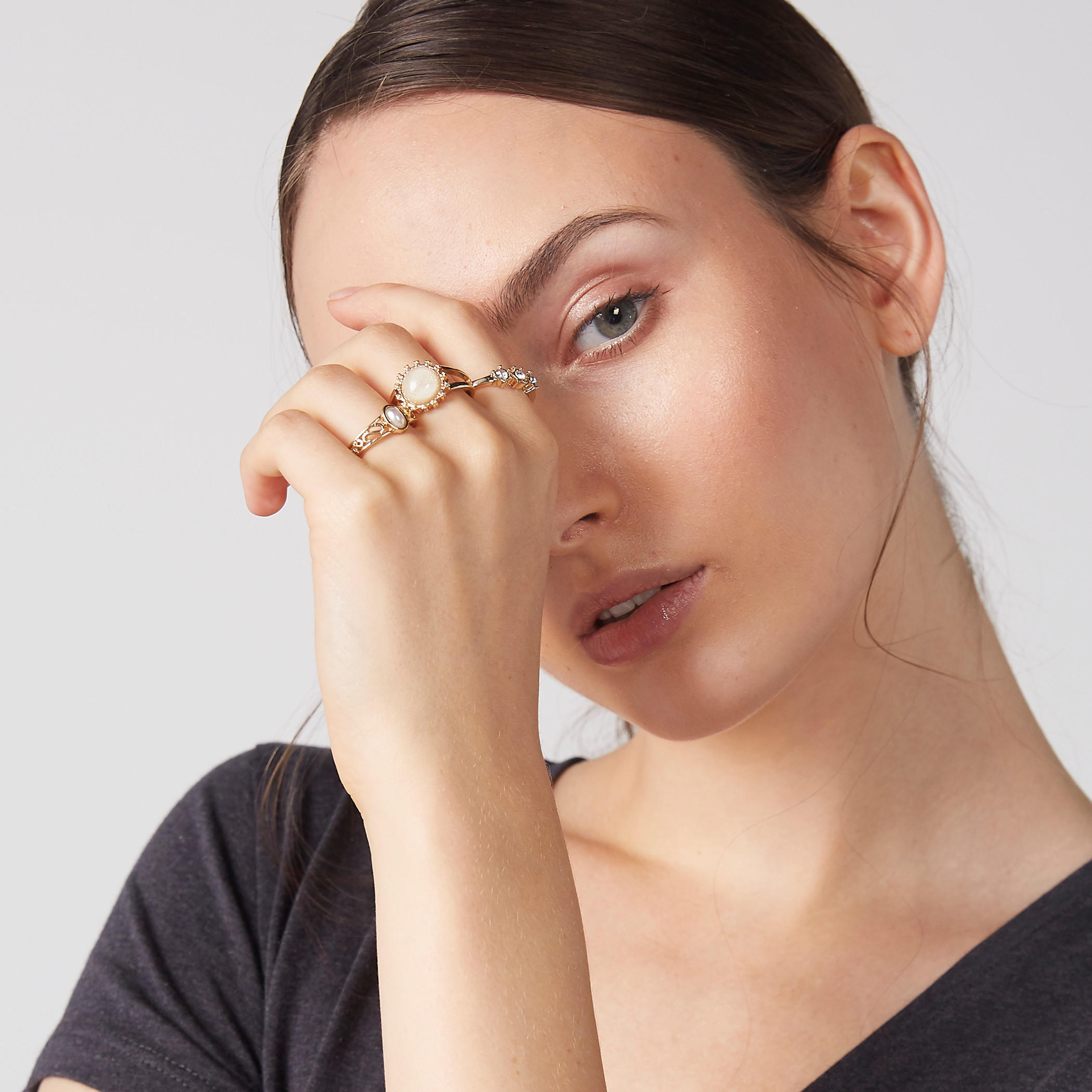 خواتم متنوّعة - طقم من 8 قطع-women-watchesandjewellery-jewellery-rings-image-2