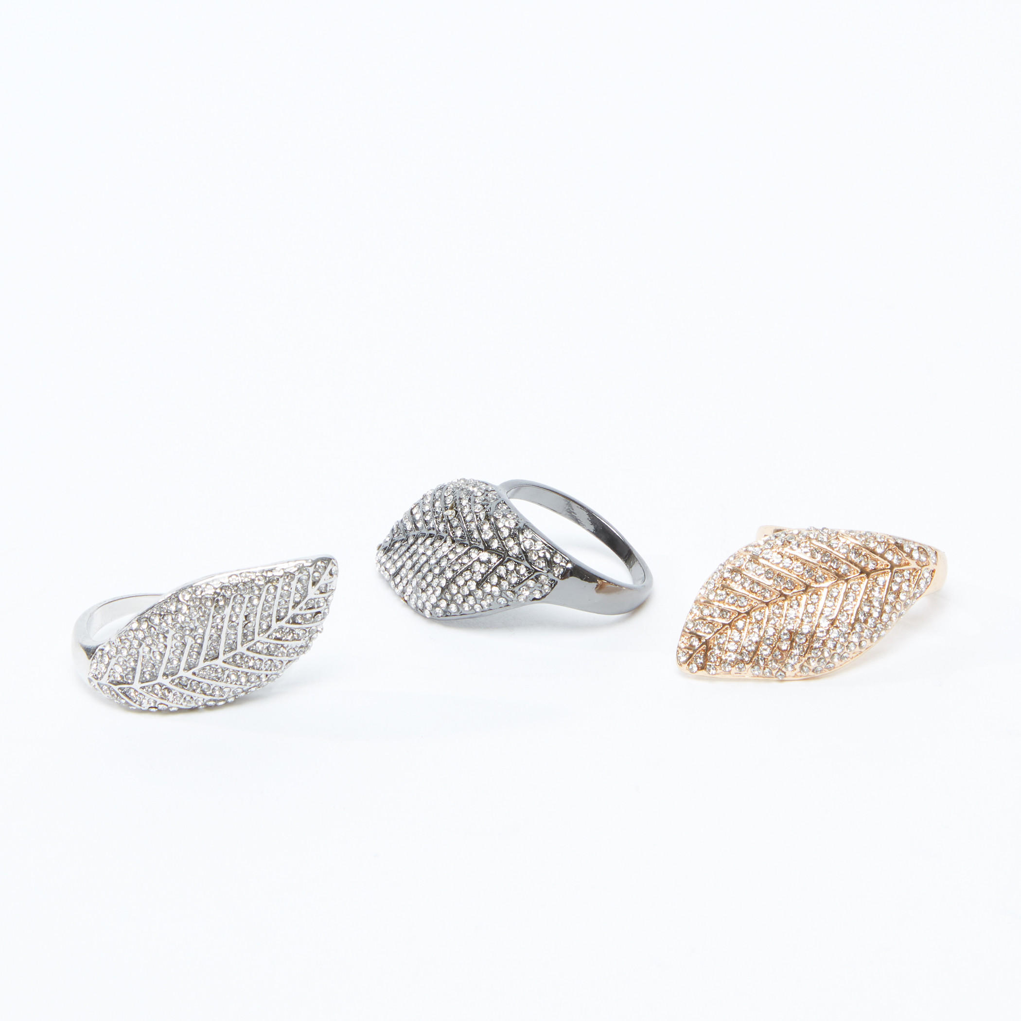 خواتم مرصعة - طقم من 3 قطع-women-watchesandjewellery-jewellery-rings-image-1