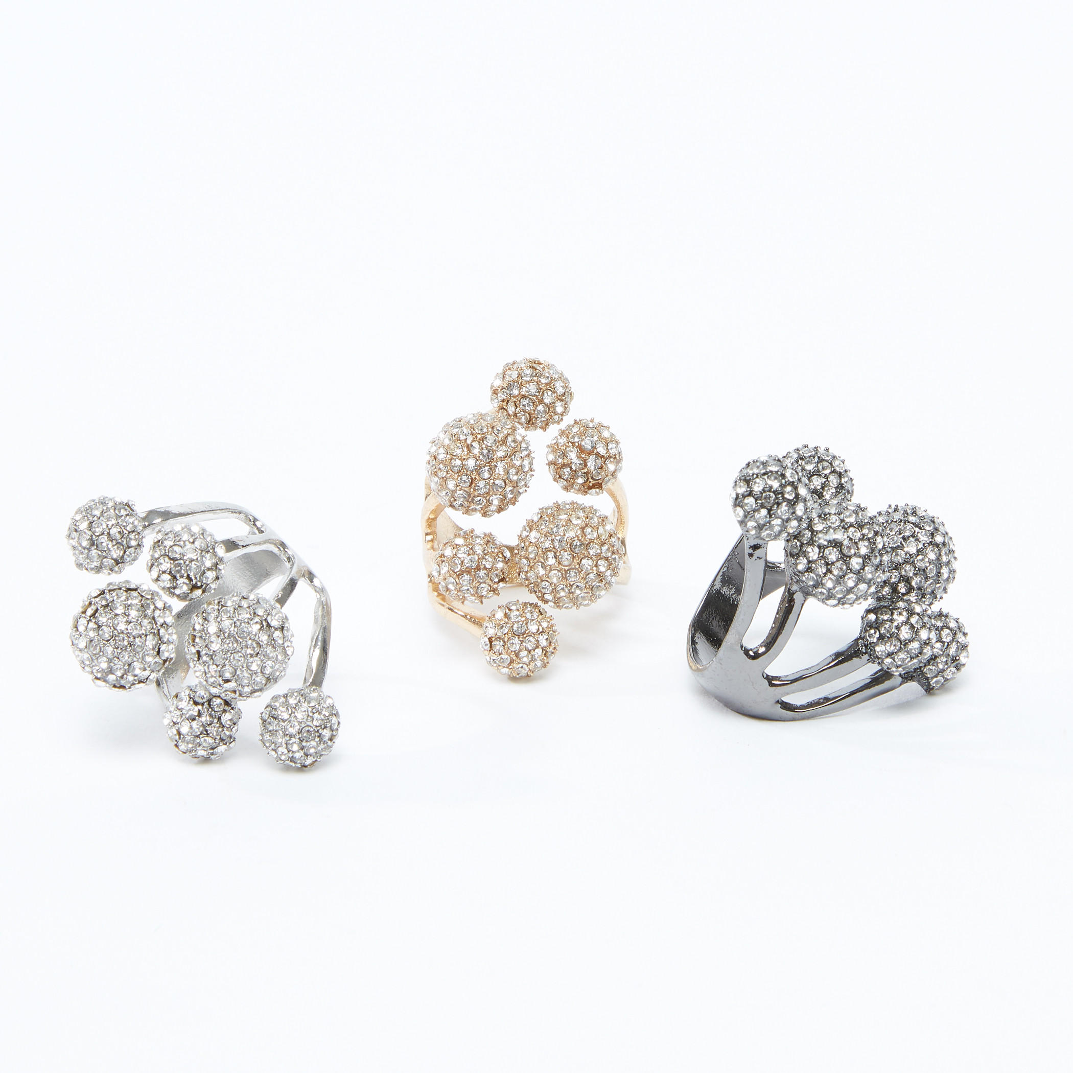خواتم مرصعة - طقم من 3 قطع-women-watchesandjewellery-jewellery-rings-image-1