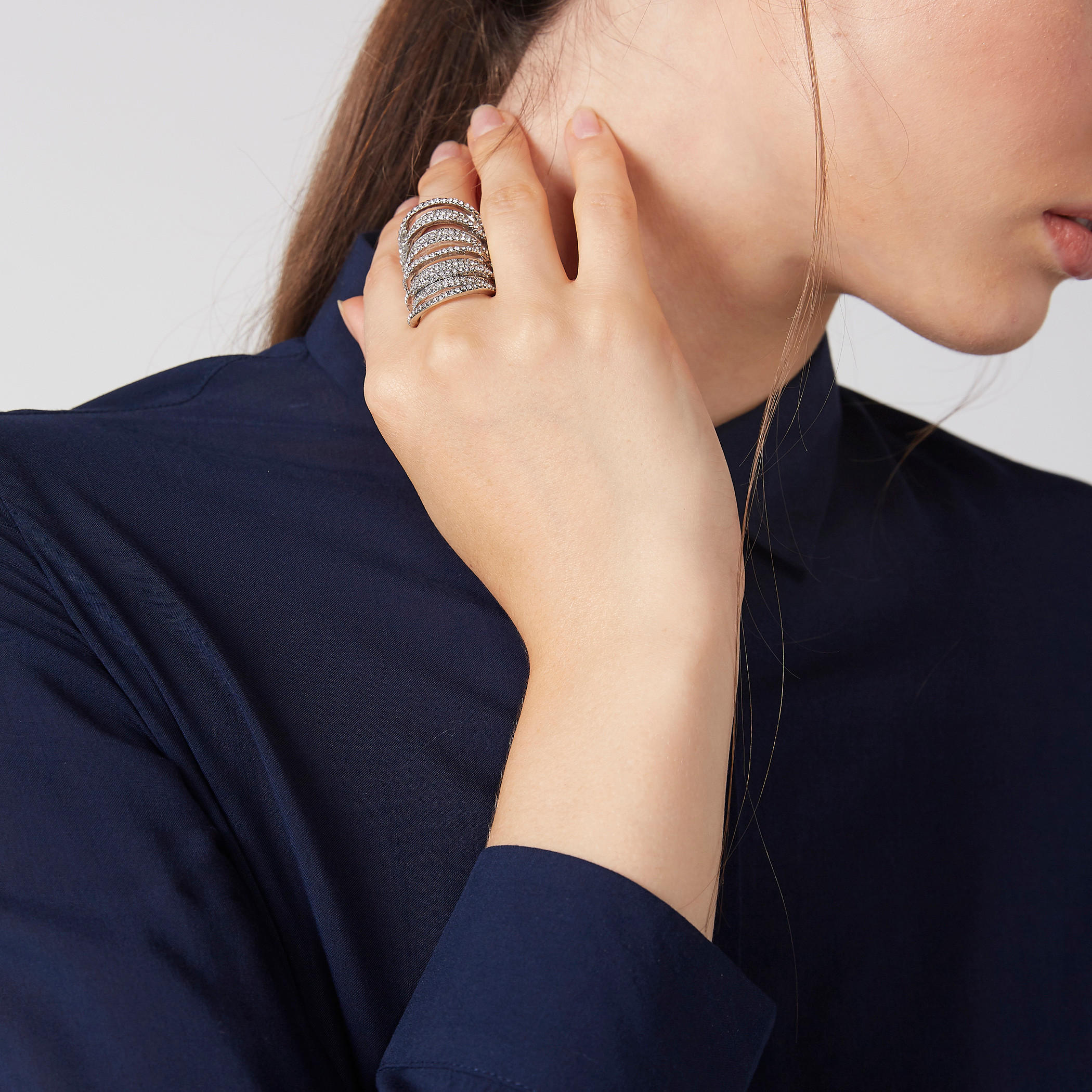 خواتم مرصعة - طقم من 3 قطع-women-watchesandjewellery-jewellery-rings-image-2