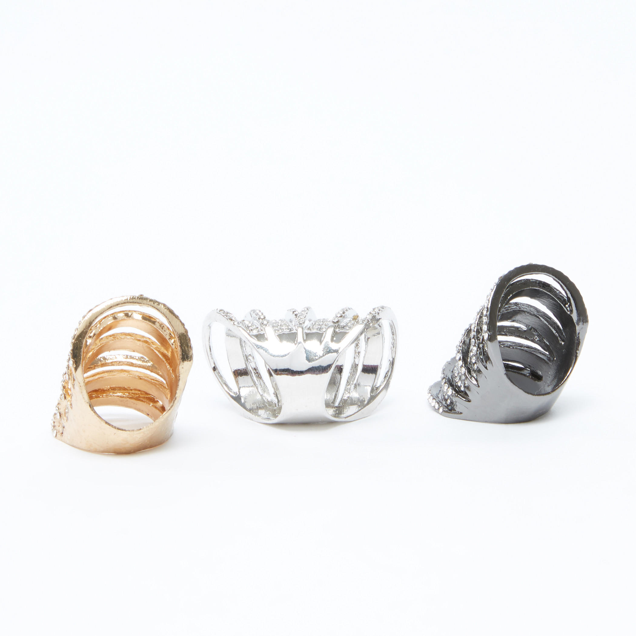 خواتم مرصعة - طقم من 3 قطع-women-watchesandjewellery-jewellery-rings-image-3