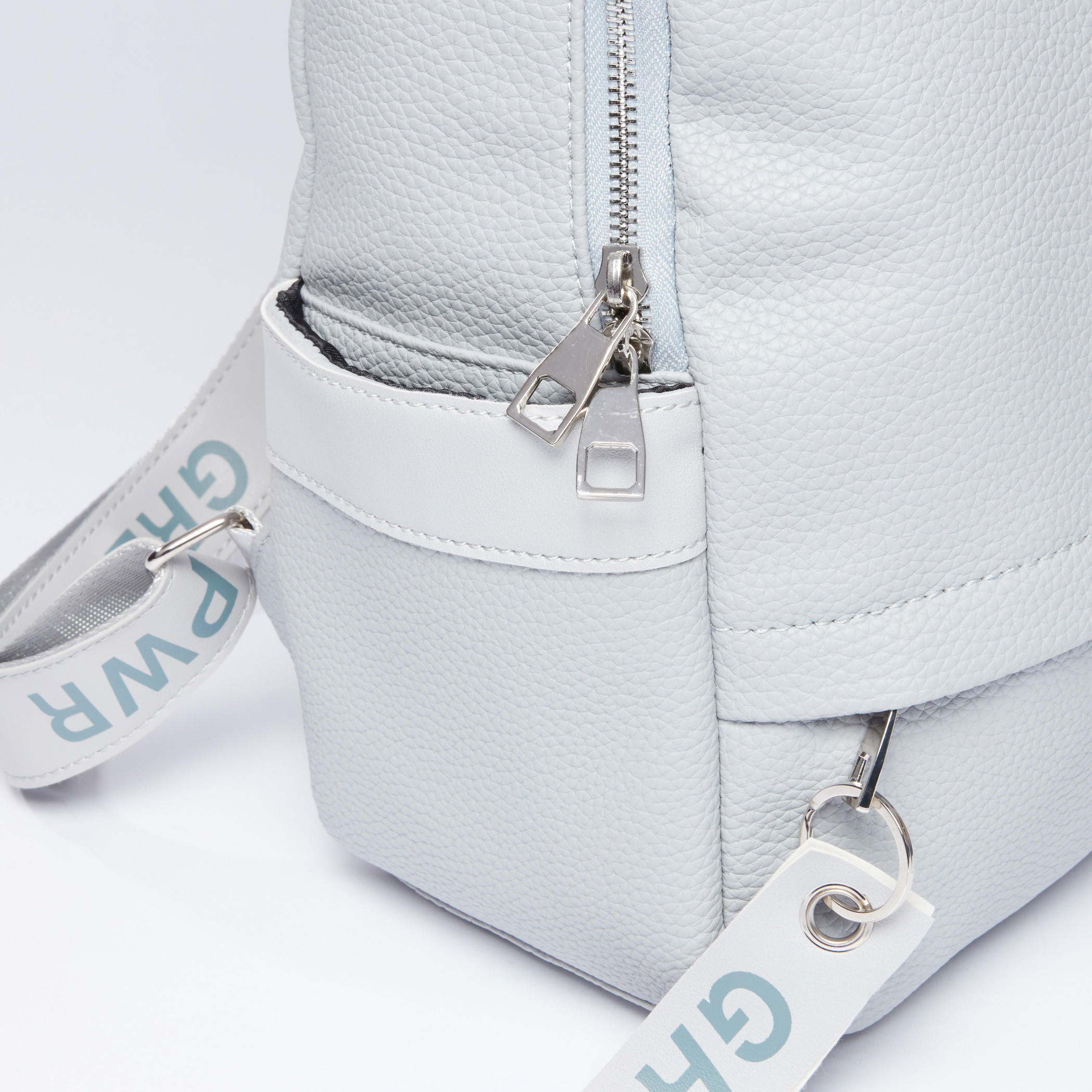 Textured Backpack with Zip Closure and Adjustable Straps-women-bagsandwallets-handbags-image-3
