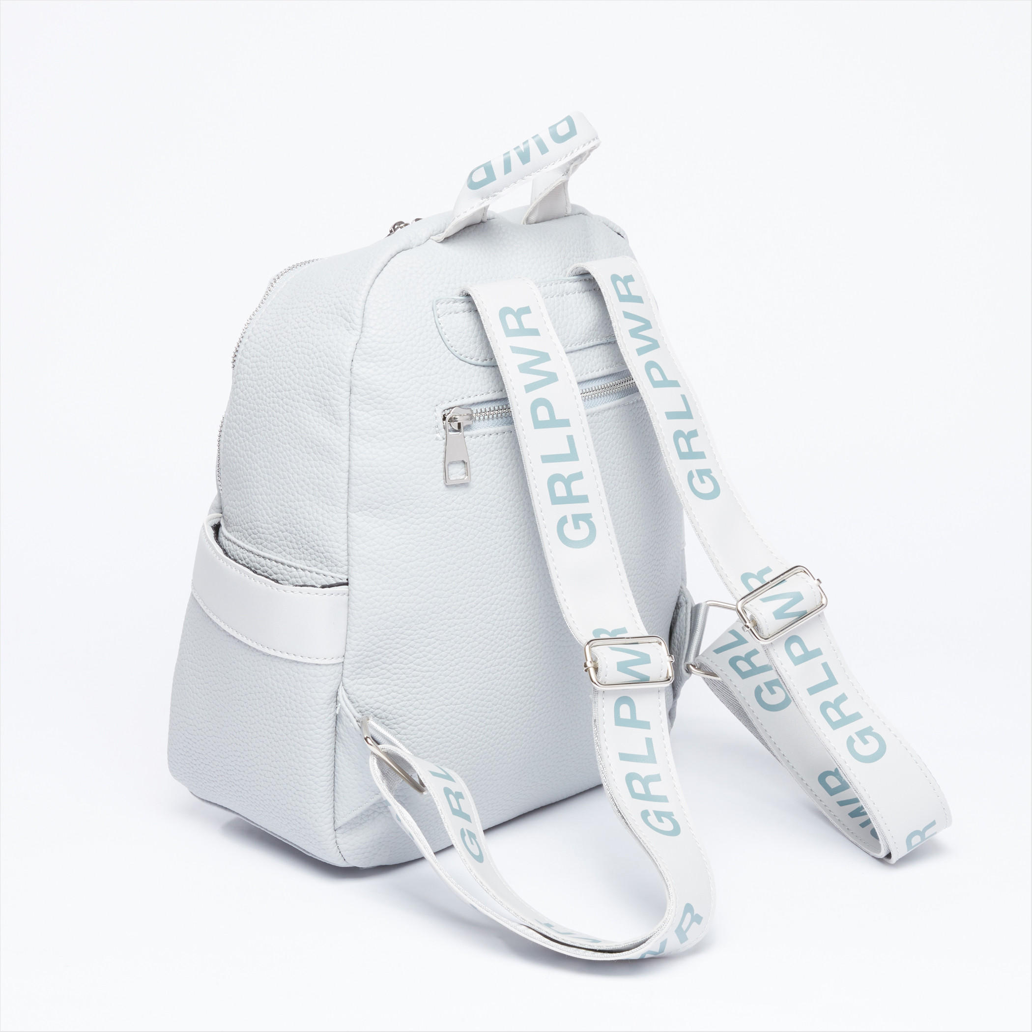Textured Backpack with Zip Closure and Adjustable Straps-women-bagsandwallets-handbags-image-4