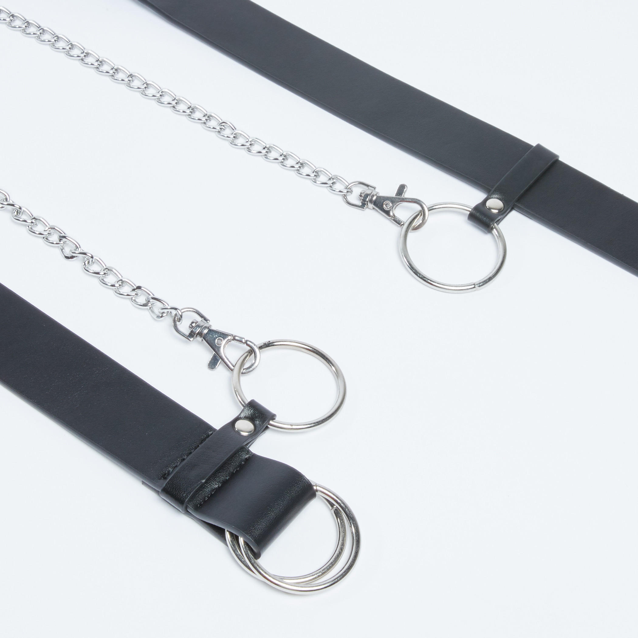 حزام مزدوج بحلقات وسلسلة ميتاليك قابلة للفصل-women-clothingaccessories-belts-image-1