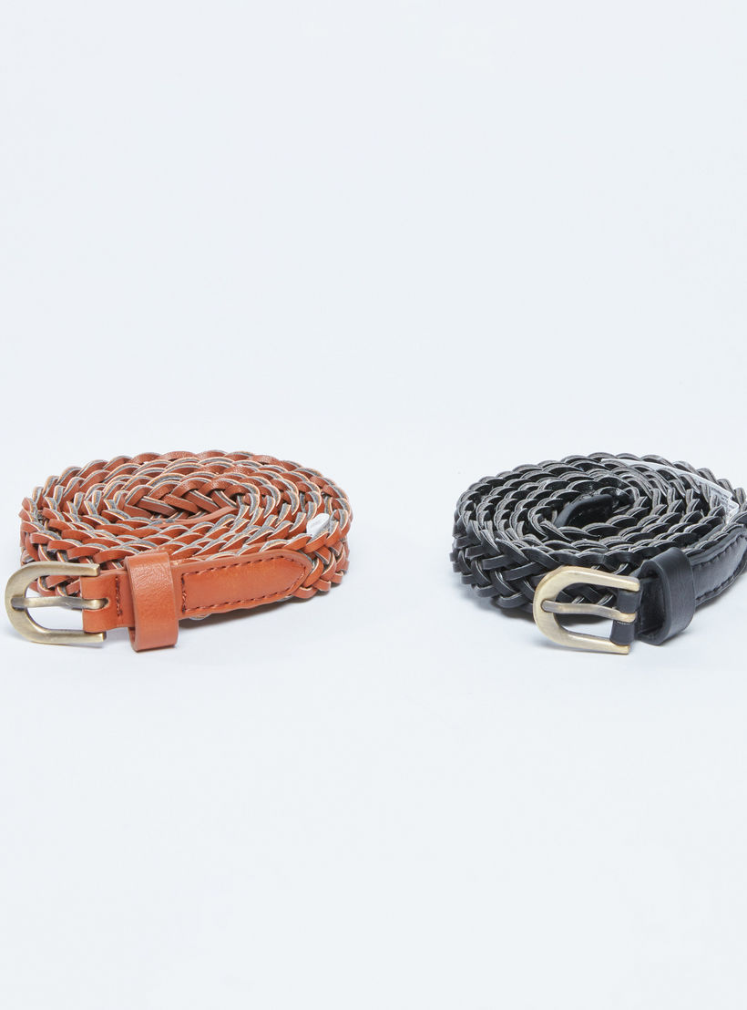 حزام بإبزيم بدبوس - طقم من قطعتين-women-clothingaccessories-belts-image-1