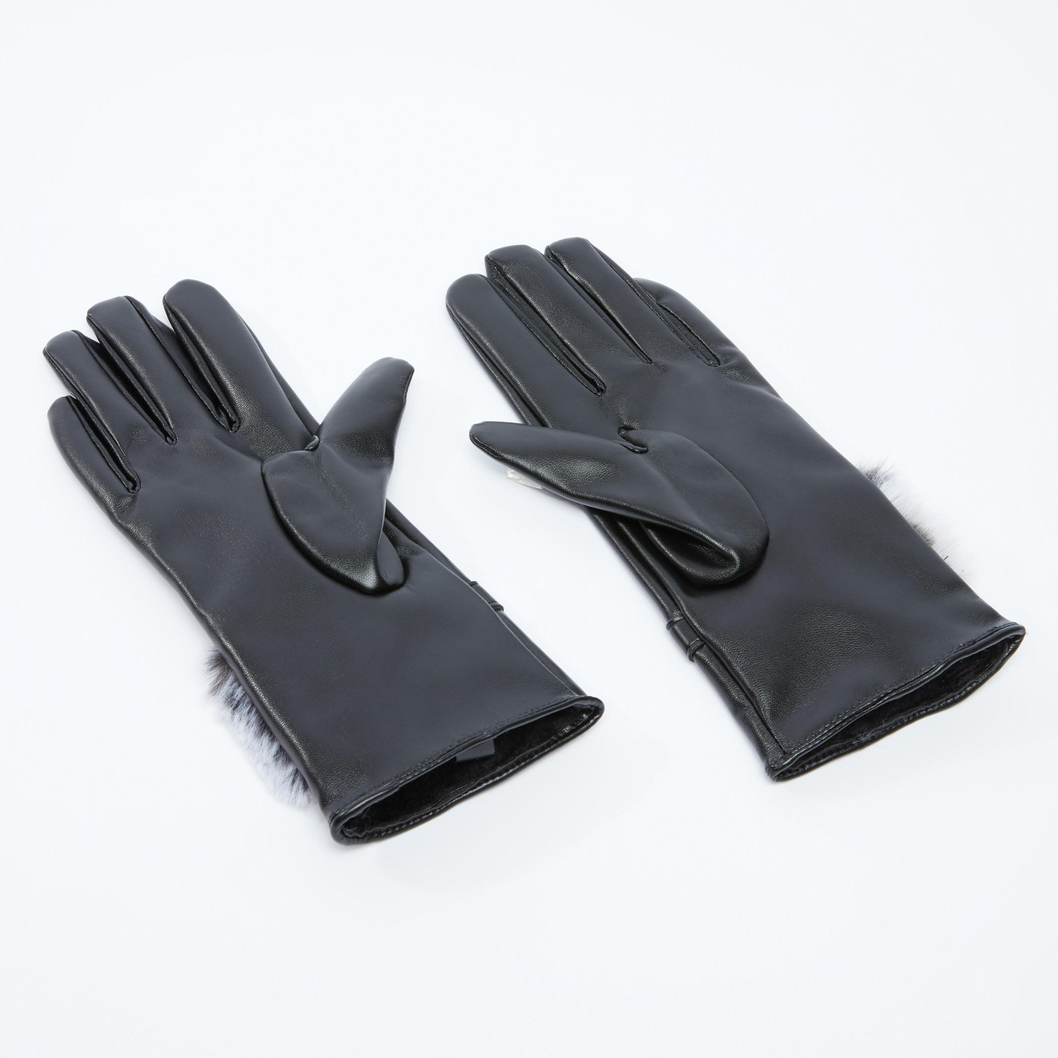 قفازات بتفاصيل قطيفة وزر إغلاق-women-clothingaccessories-gloves-image-1