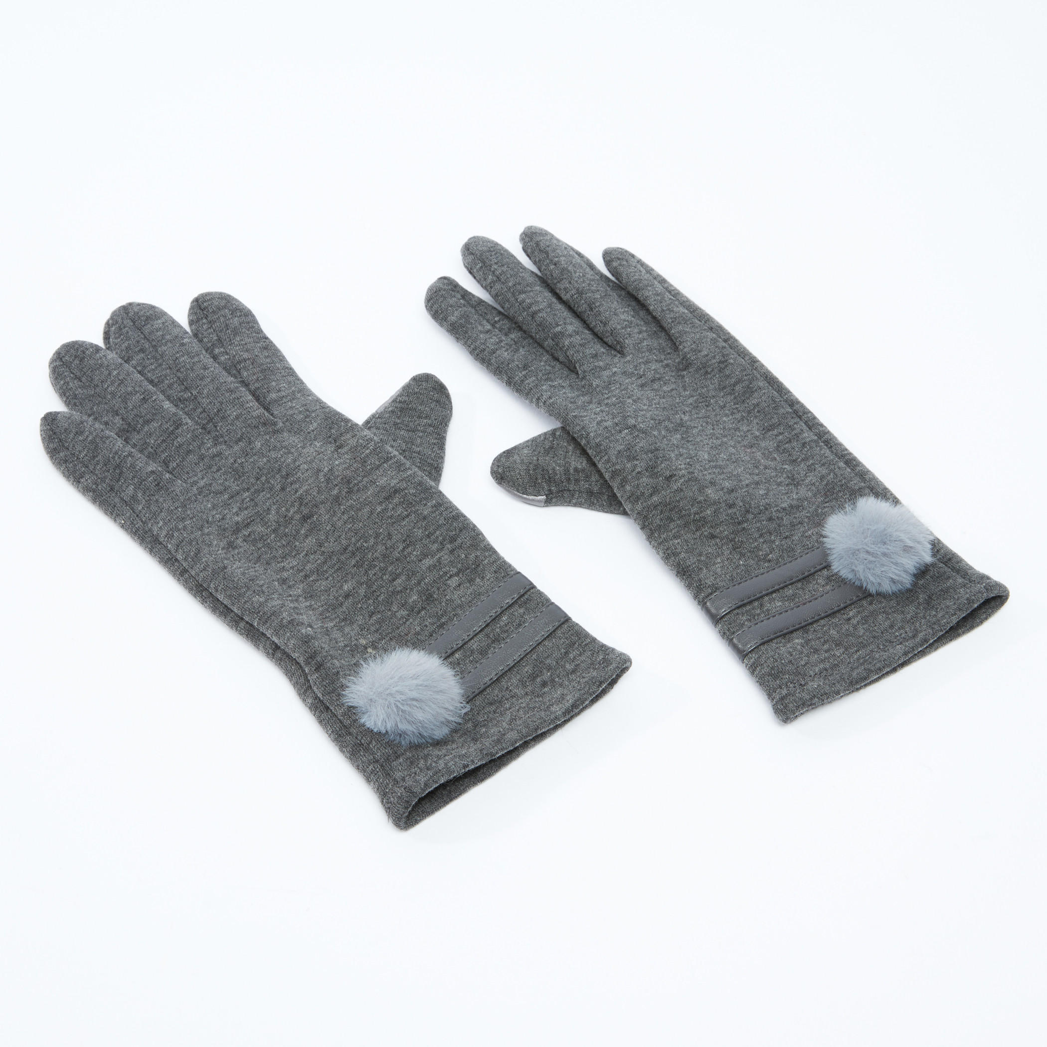قفازات بتفاصيل بوم بوم-women-clothingaccessories-gloves-image-1
