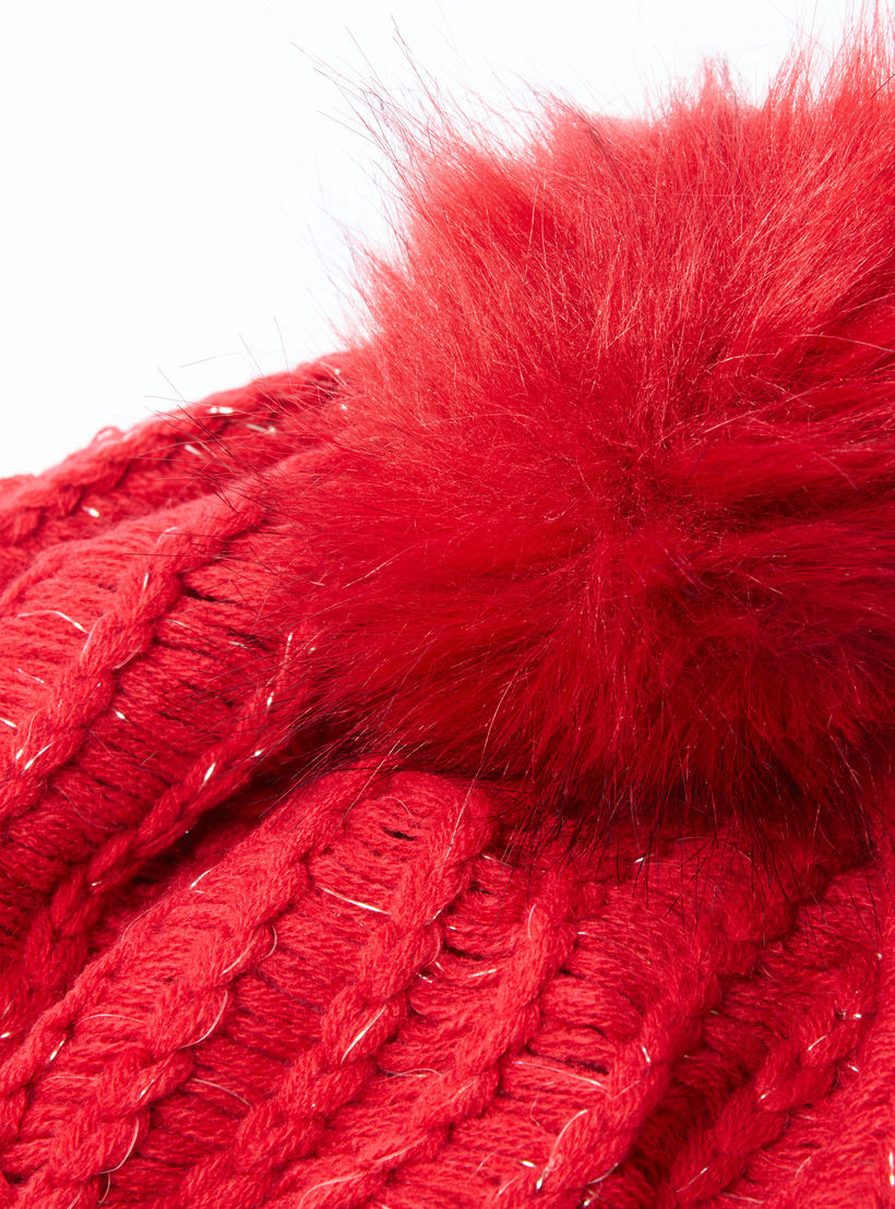 سكارف بشُرّابات مع قبعة بيني-women-clothingaccessories-scarves-image-6