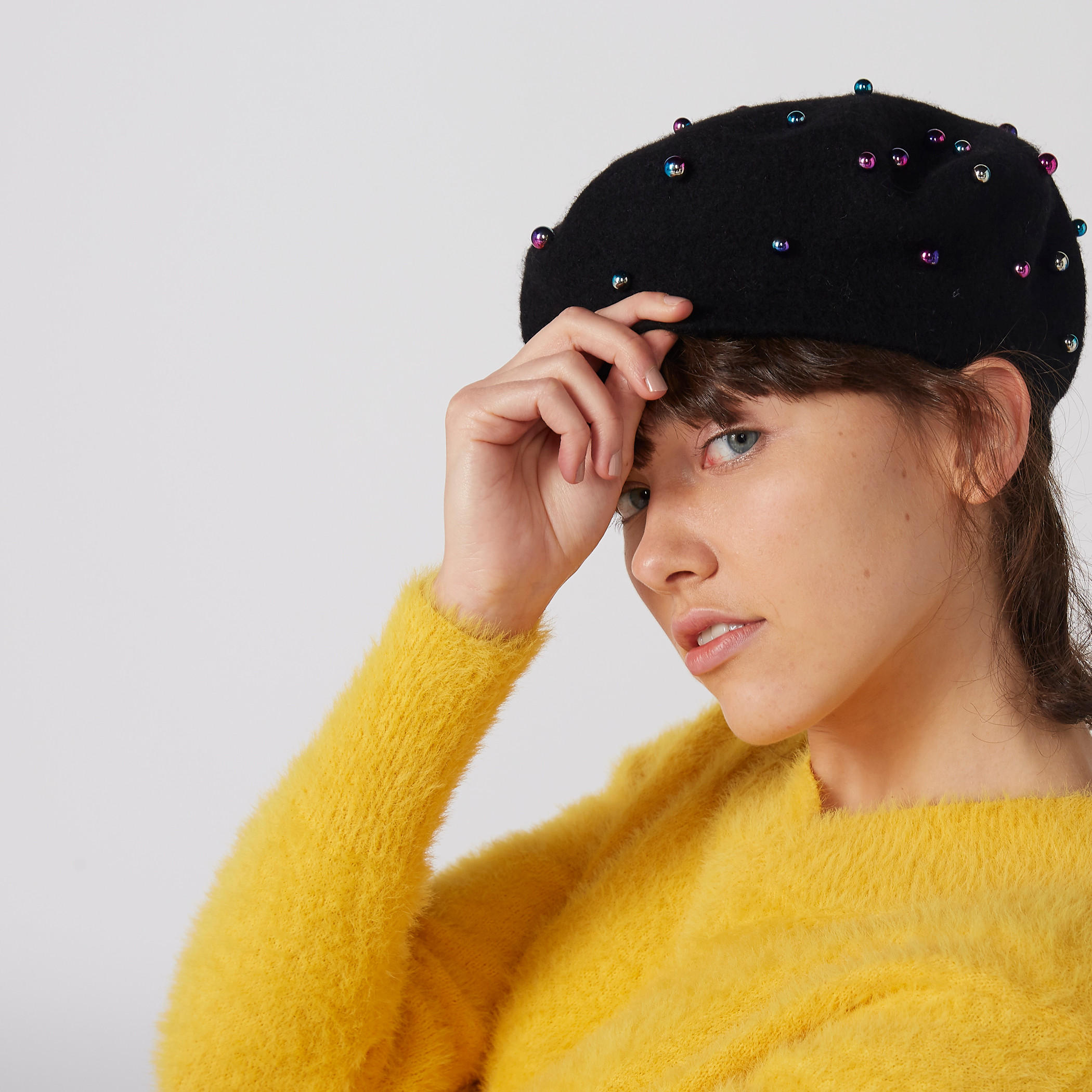 Pearl Detail Beret Cap-women-clothingaccessories-capsandhats-image-2