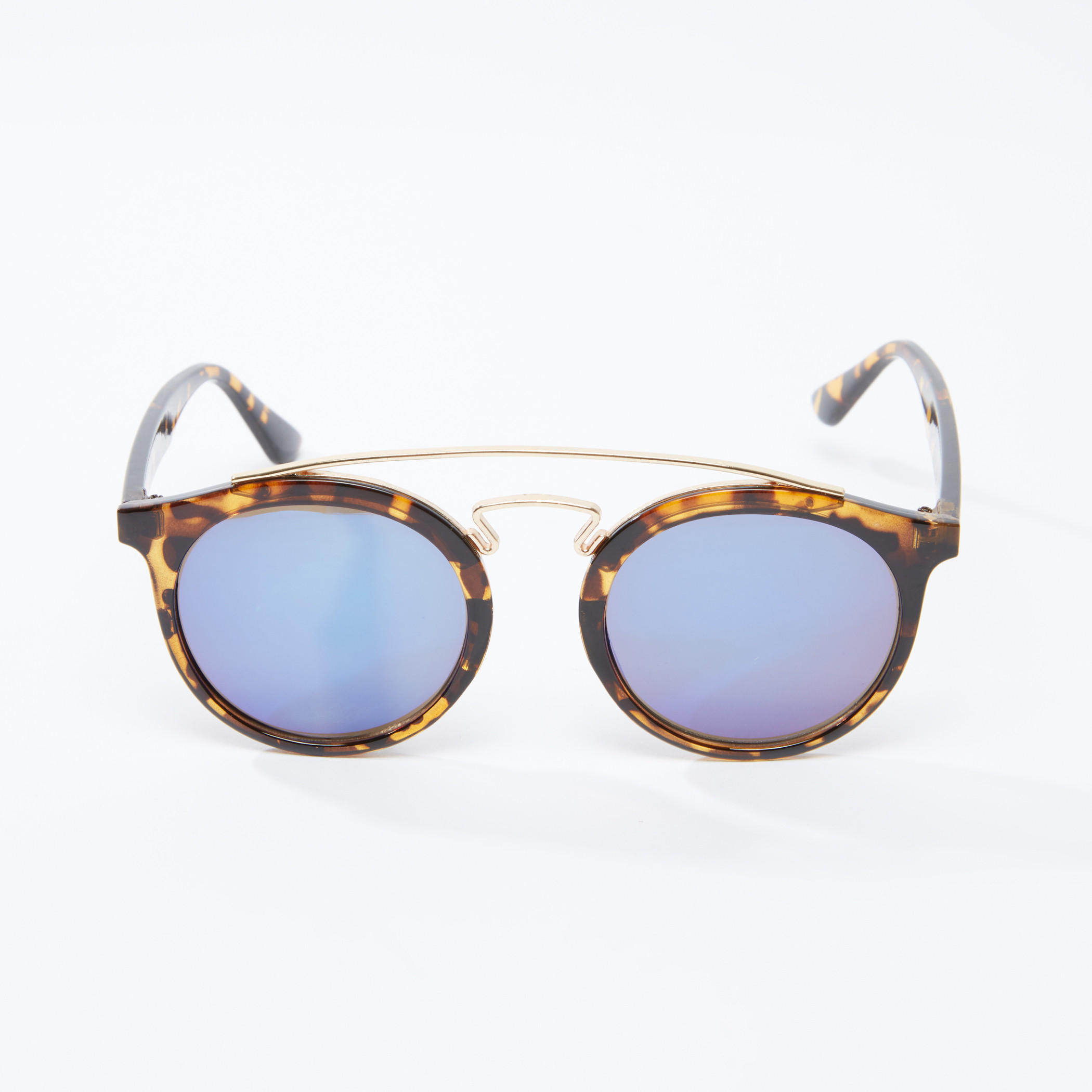 نظّارة شمسية مستديرة بإطار كامل وطبعات حيوانات-women-sunglasses-image-4