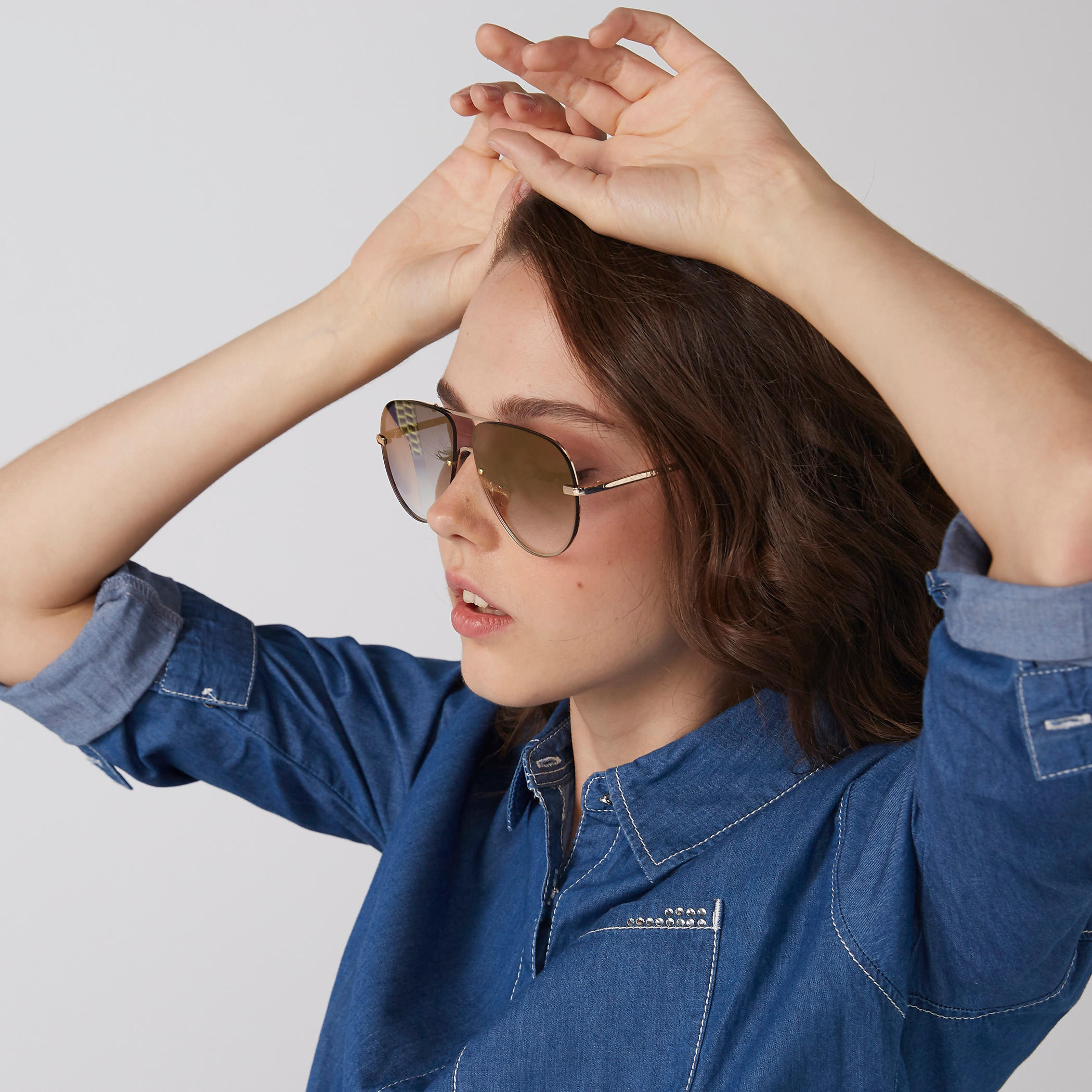 نظّارة شمسية أفايتور بإطار كامل-women-sunglasses-image-4