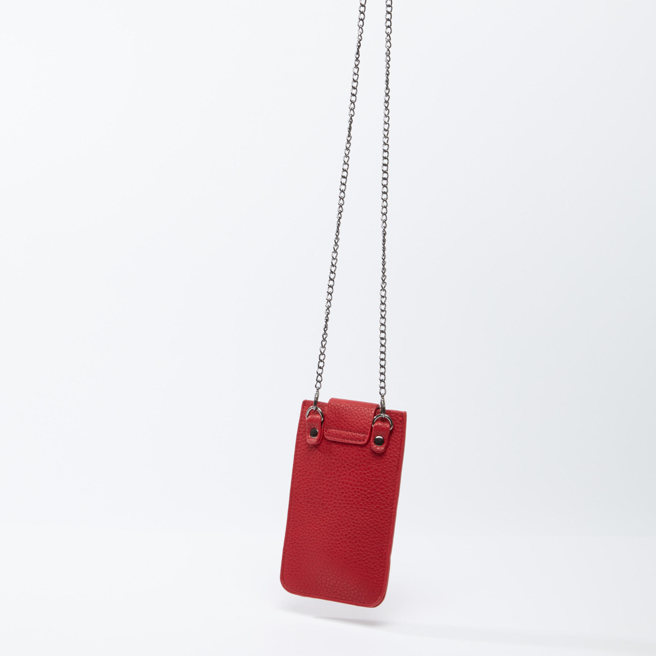 Textured Crossbody Bag with Metallic Chain-women-bagsandwallets-handbags-image-3