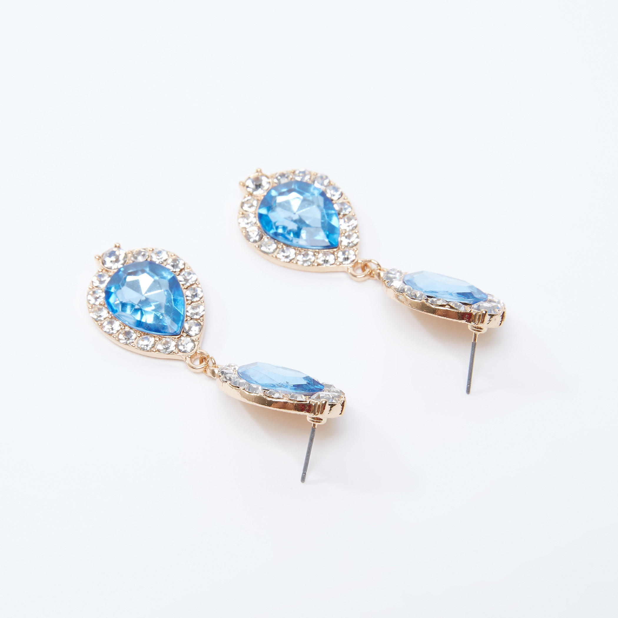 أقراط مرصّعة بدلايات ومكبس إغلاق-women-watchesandjewellery-jewellery-earrings-image-3