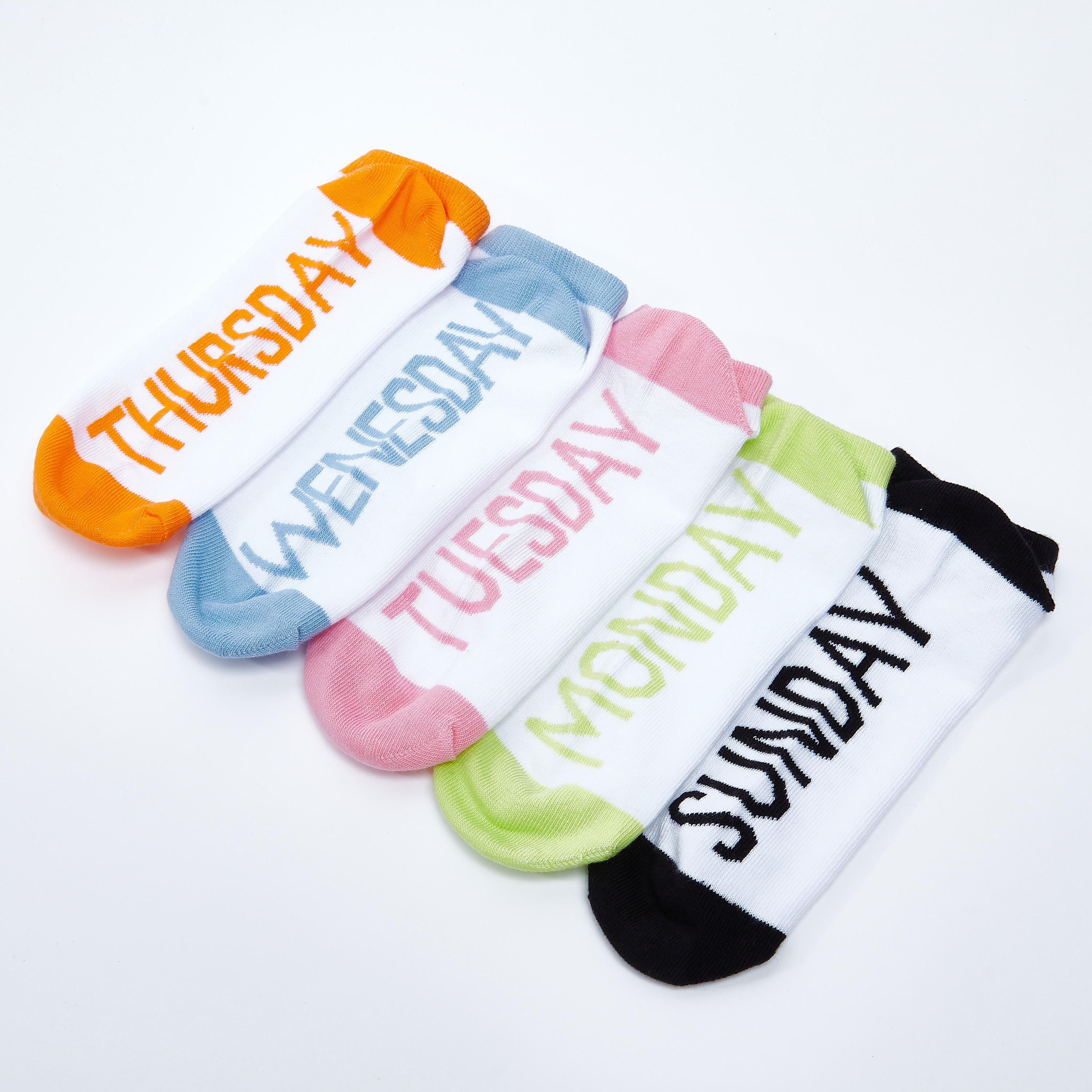 جوارب بطول الكاحل بطبعات - طقم 5 أزواج-women-socksandstockings-image-2