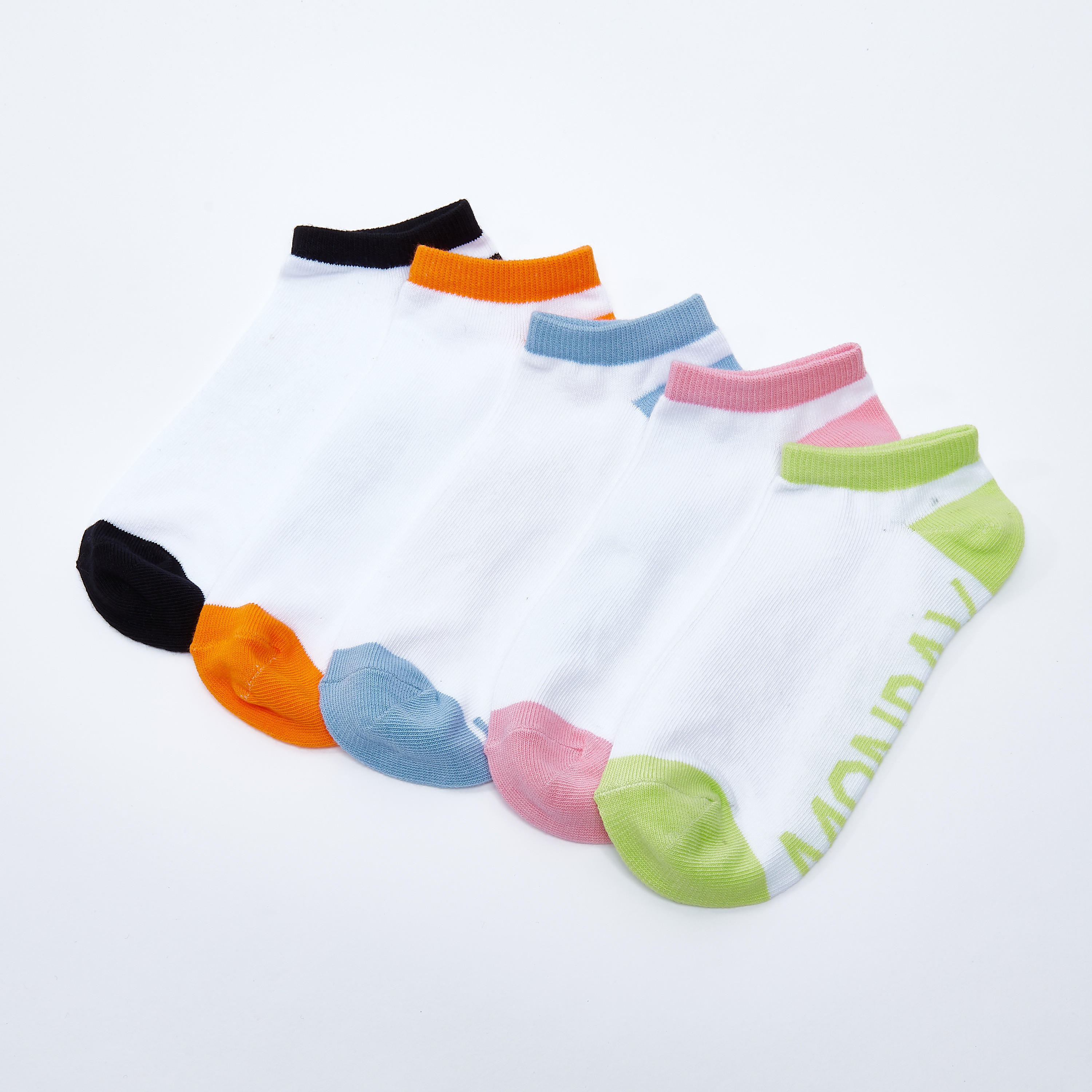 جوارب بطول الكاحل بطبعات - طقم 5 أزواج-women-socksandstockings-image-3