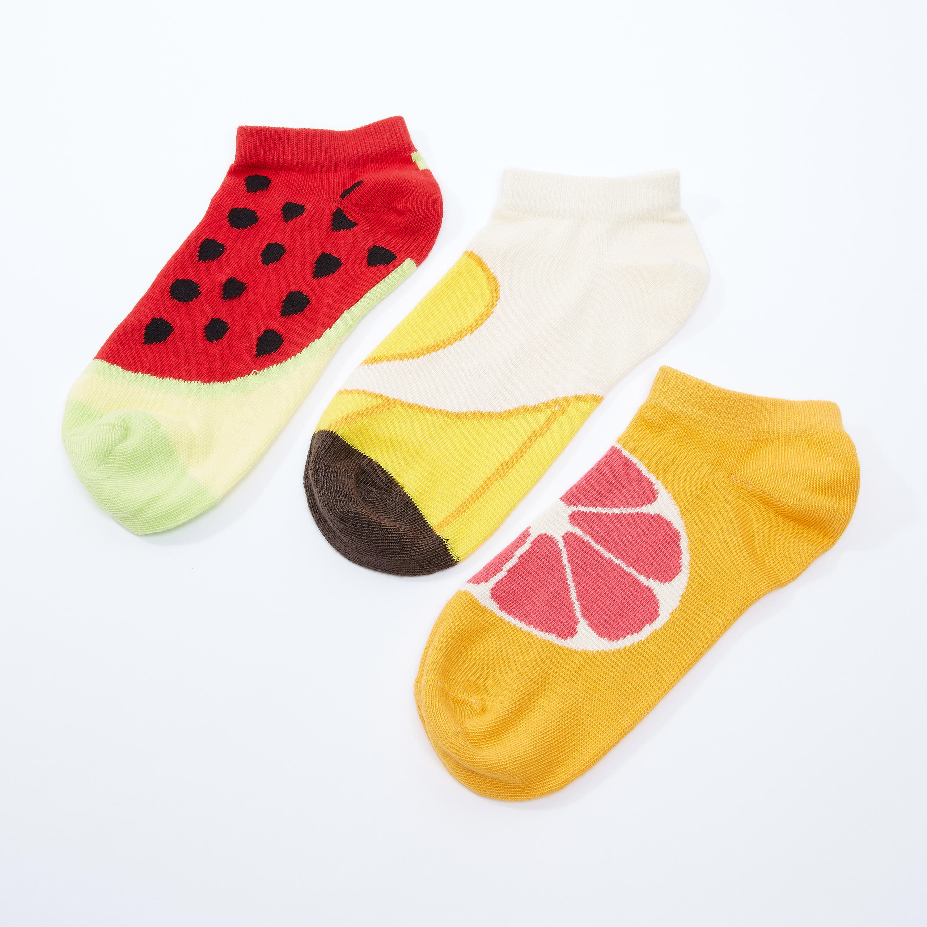 جوارب بطول الكاحل بطبعات - طقم من 3 أزواج-women-socksandstockings-image-3