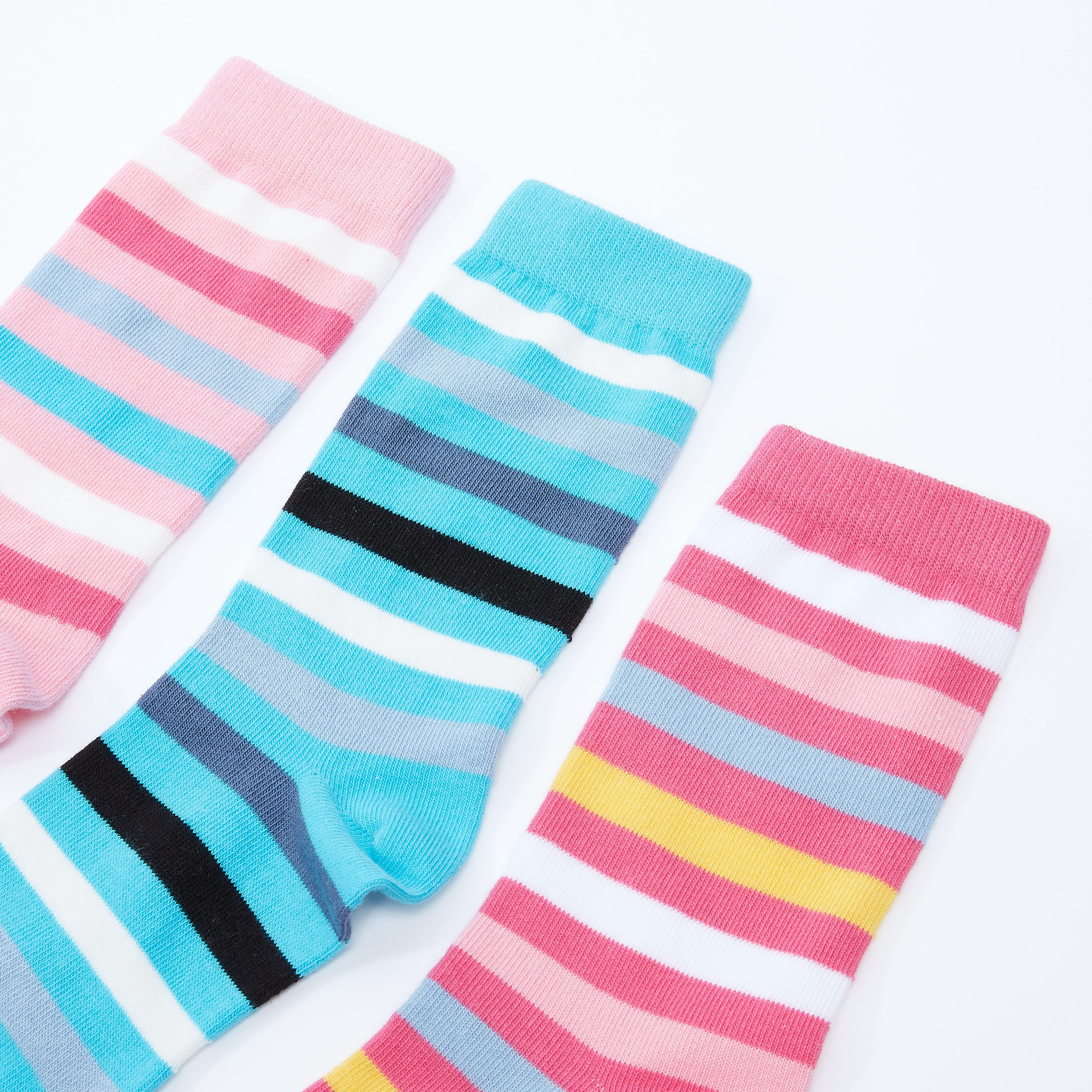جوارب مقلمة بطول متوسط - طقم من 3 أزواج-women-socksandstockings-image-3