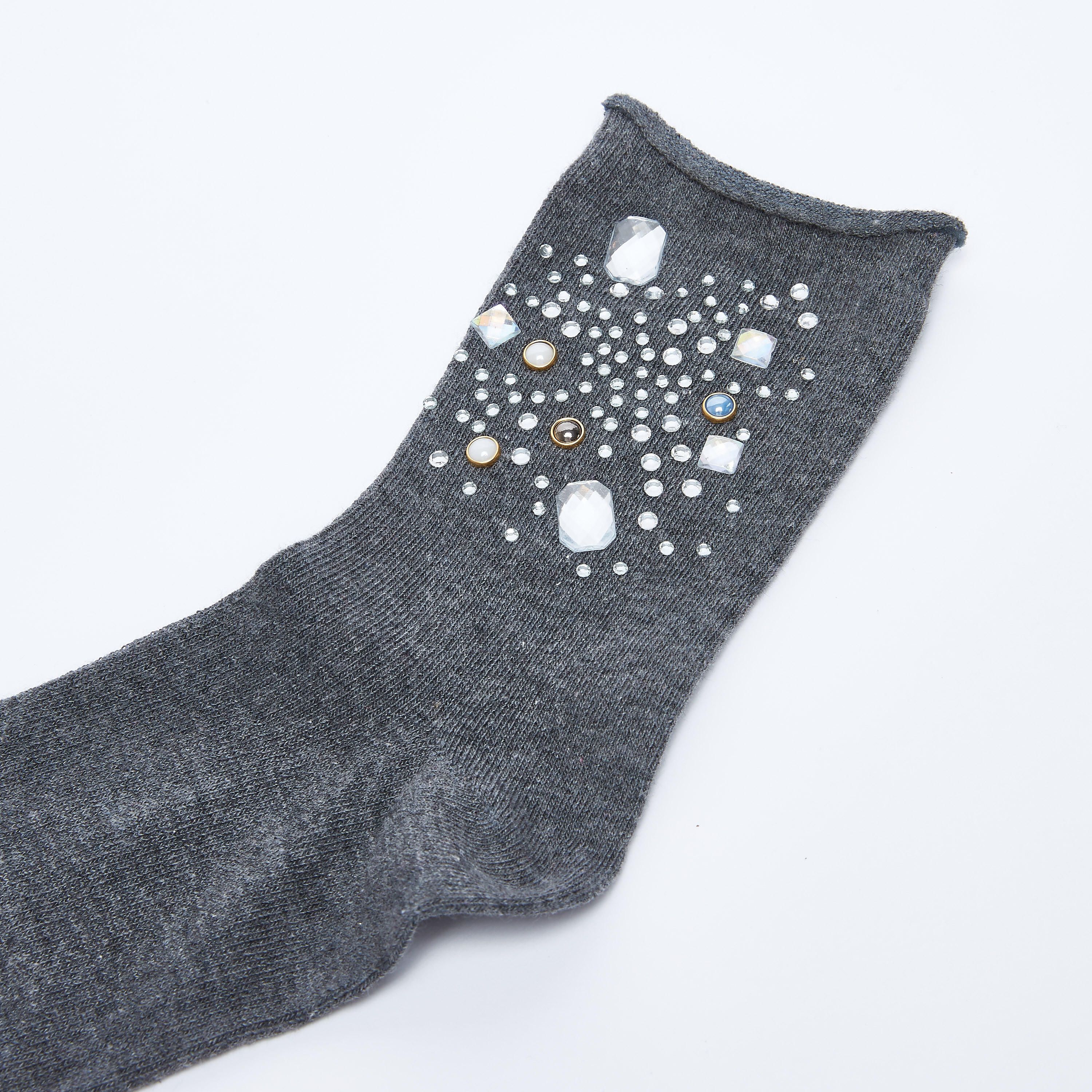 Embellished Crew Length Socks-women-socksandstockings-image-2