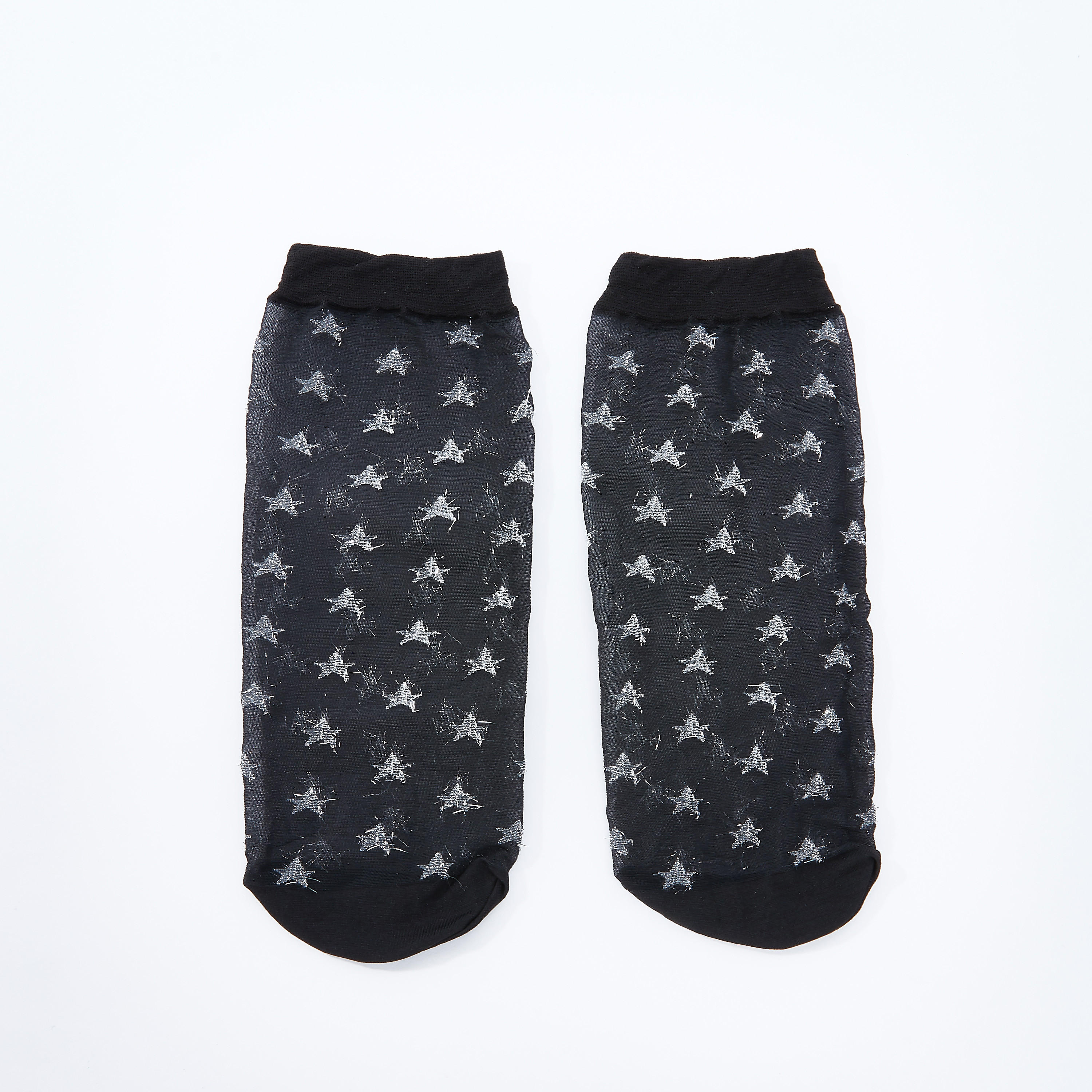 جوارب بطول الكاحل بنفش مطبوع-women-socksandstockings-image-3