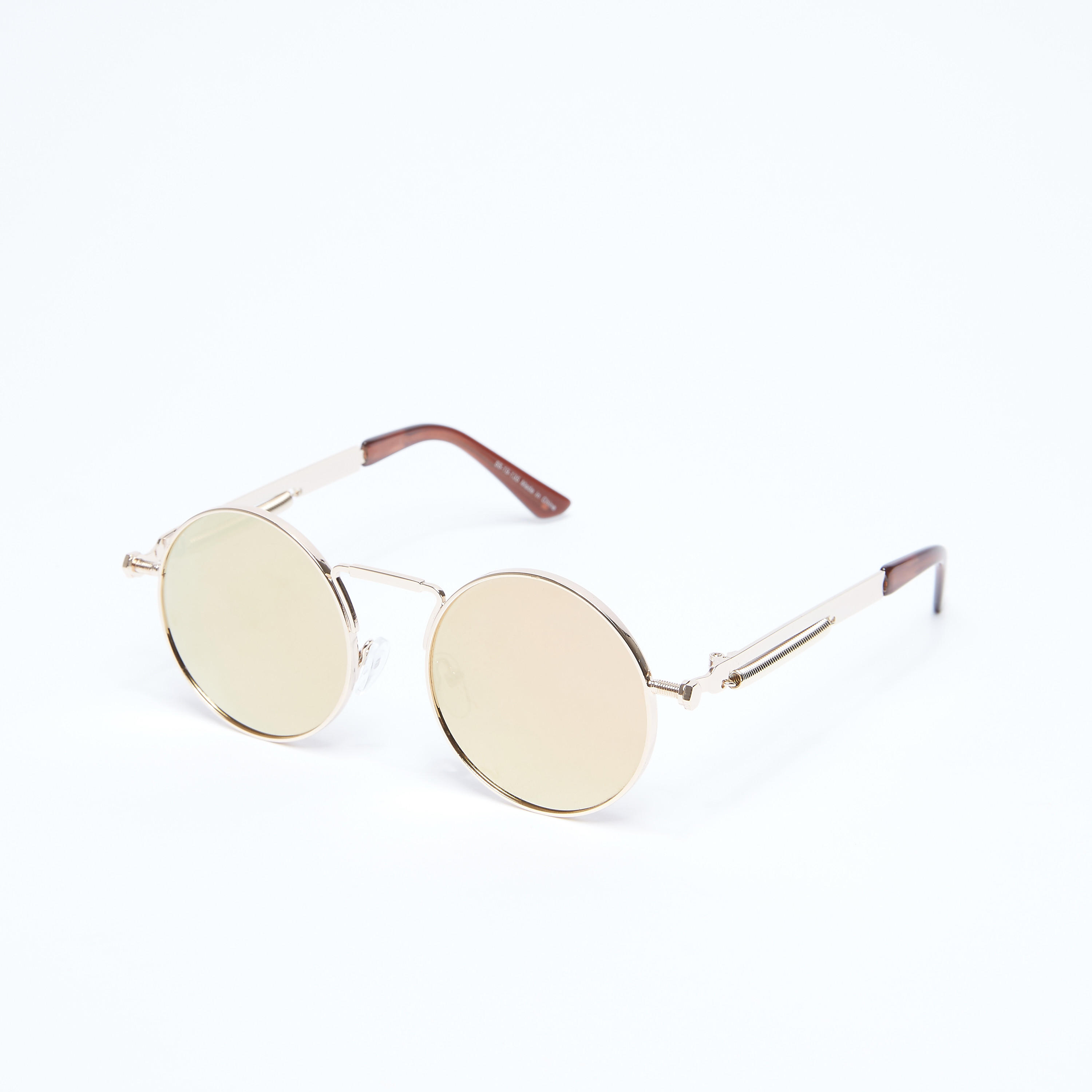 نظّارة شمسية بتصميم مستدير وإطار كامل-women-sunglasses-image-1