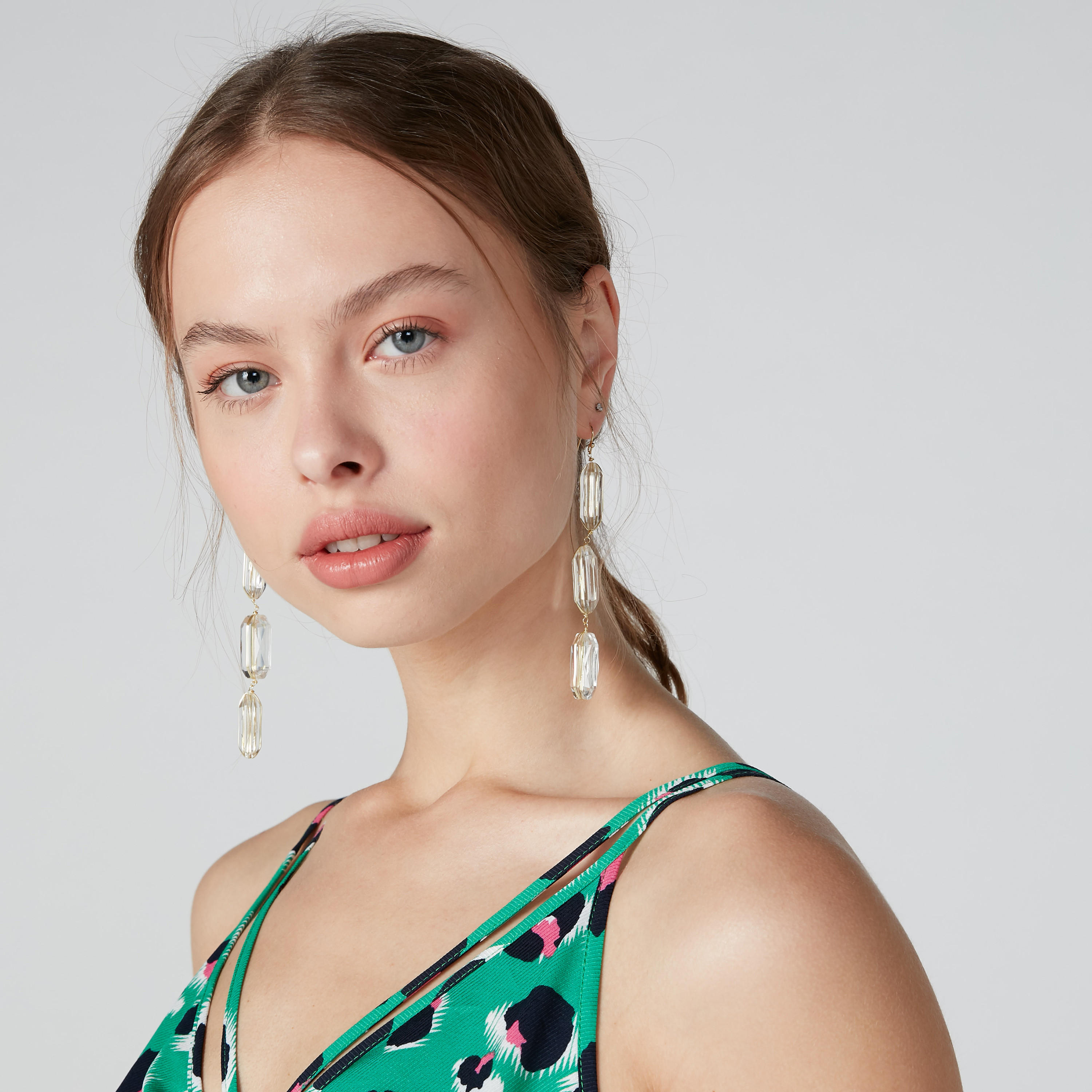 Beaded Dangling Earrings-women-watchesandjewellery-jewellery-earrings-image-2