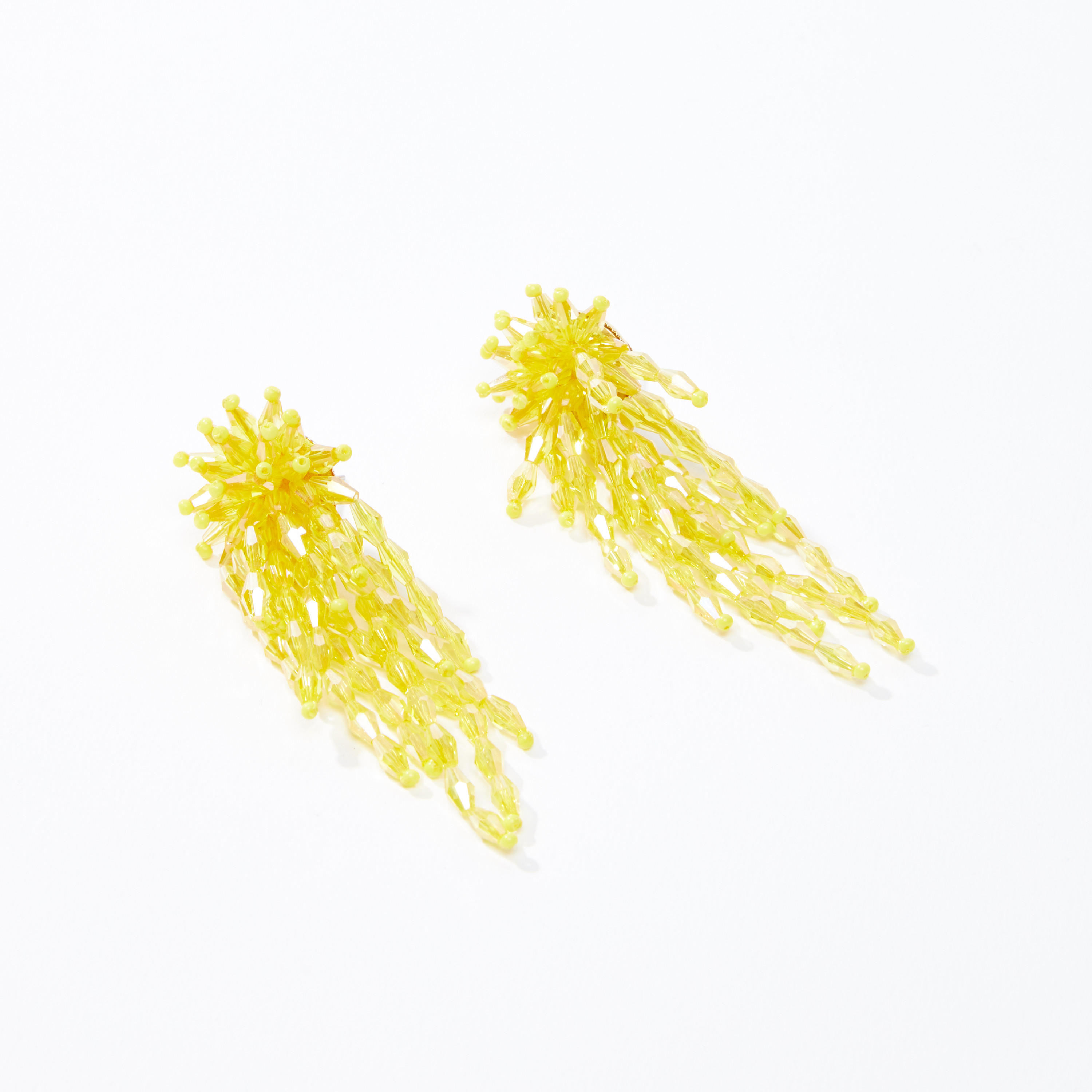 Beaded Dangling Earrings with Pushback Closure-women-watchesandjewellery-jewellery-earrings-image-1