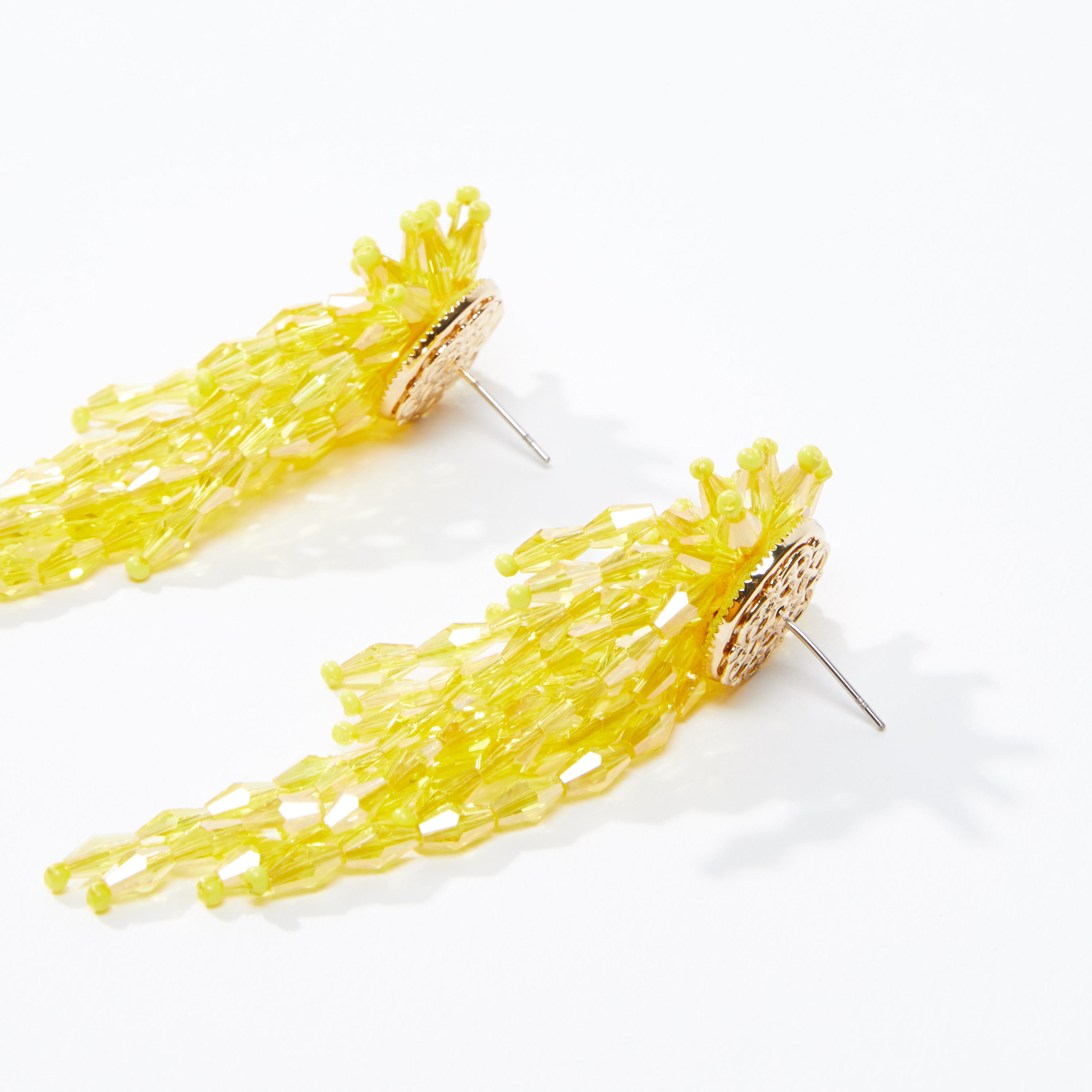 Beaded Dangling Earrings with Pushback Closure-women-watchesandjewellery-jewellery-earrings-image-3