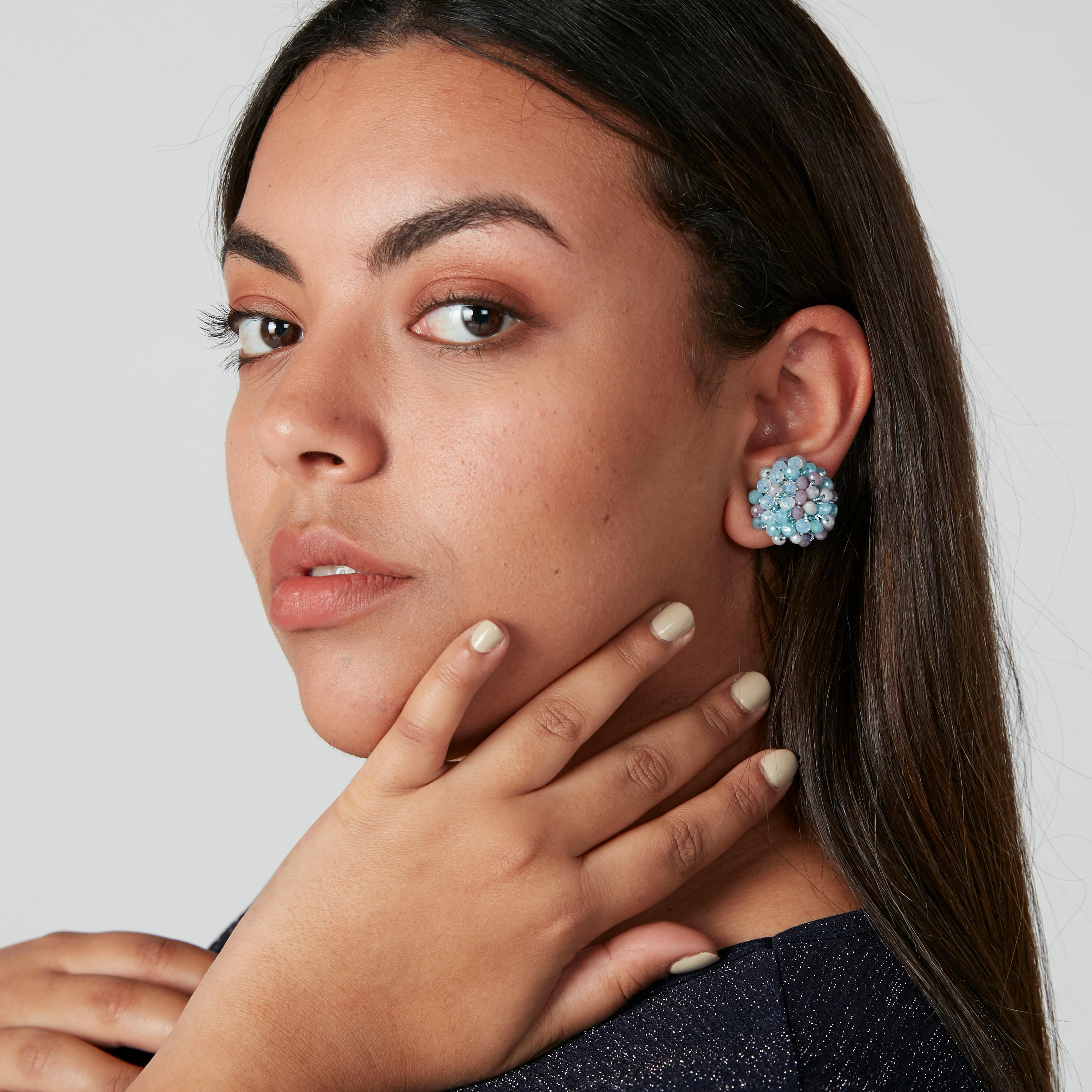 Beaded Earrings with Magnetic Closure-women-watchesandjewellery-jewellery-earrings-image-2