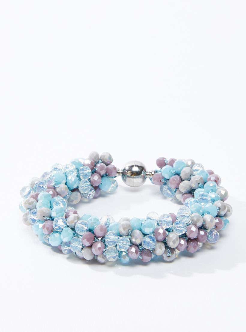 Beaded Bracelet with Magnetic Closure-women-watchesandjewellery-jewellery-banglesandbracelets-image-3