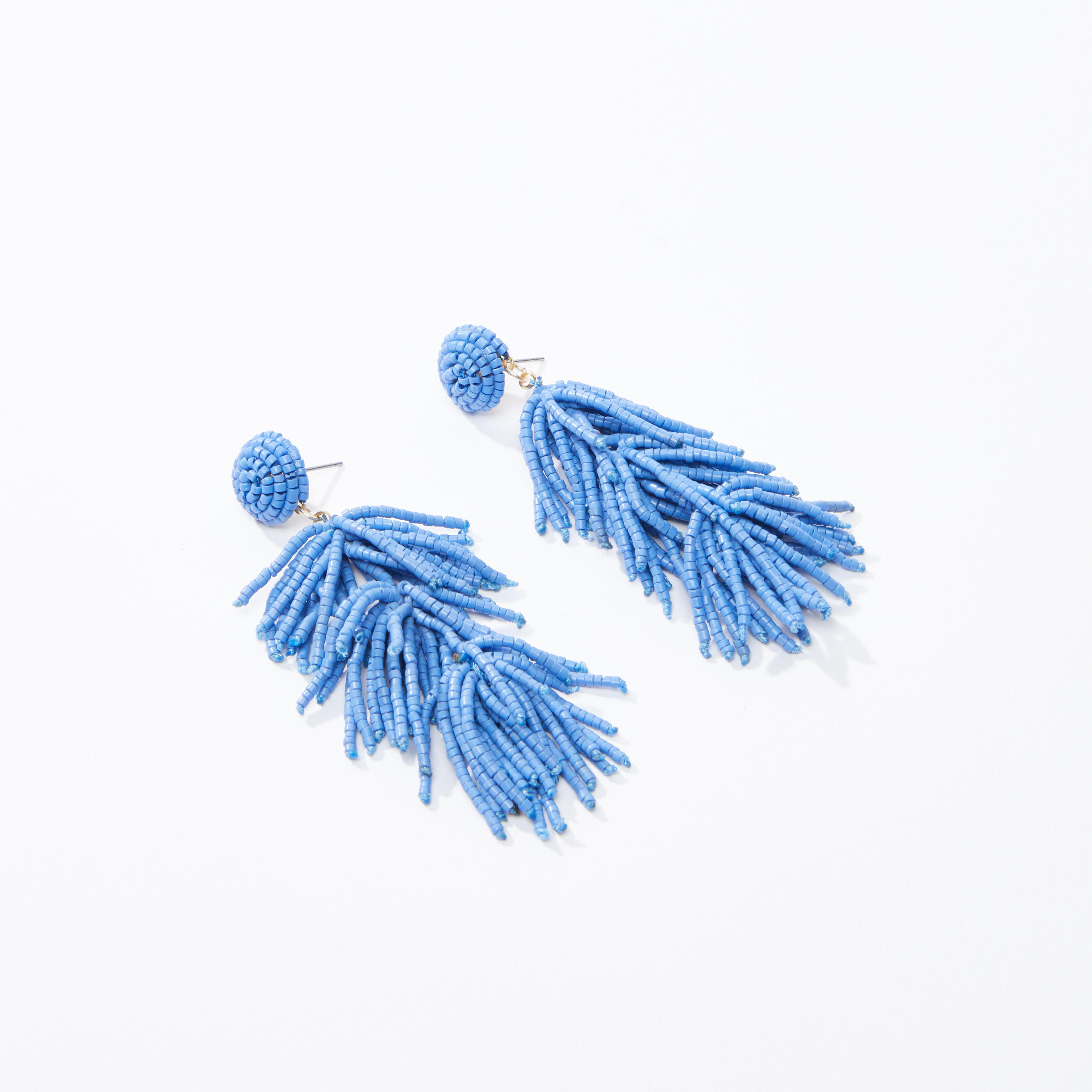 Beaded Dangling Earrings with Pushback Closure-women-watchesandjewellery-jewellery-earrings-image-1