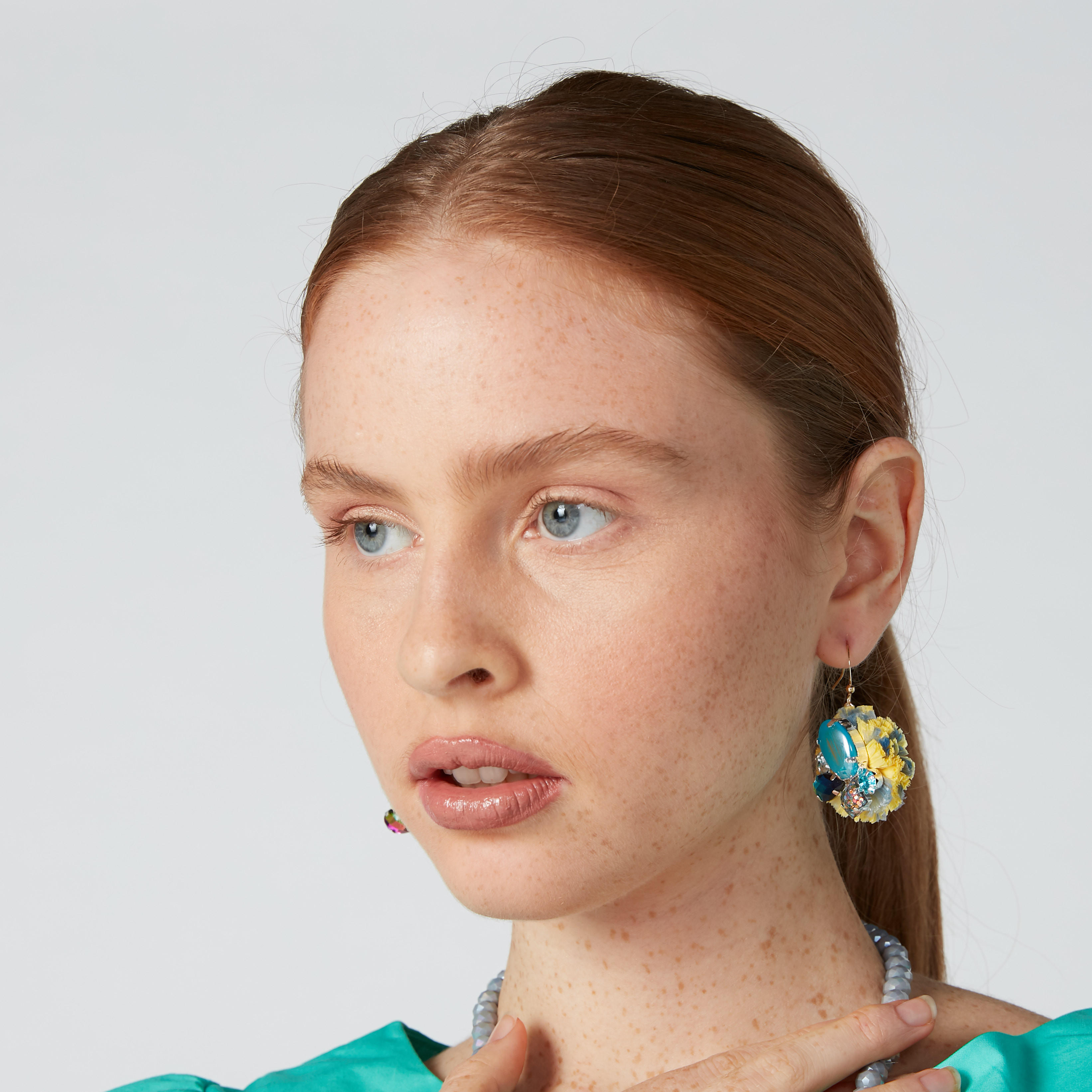 Embellished Dangling Earrings with Fish Hook-women-watchesandjewellery-jewellery-earrings-image-2