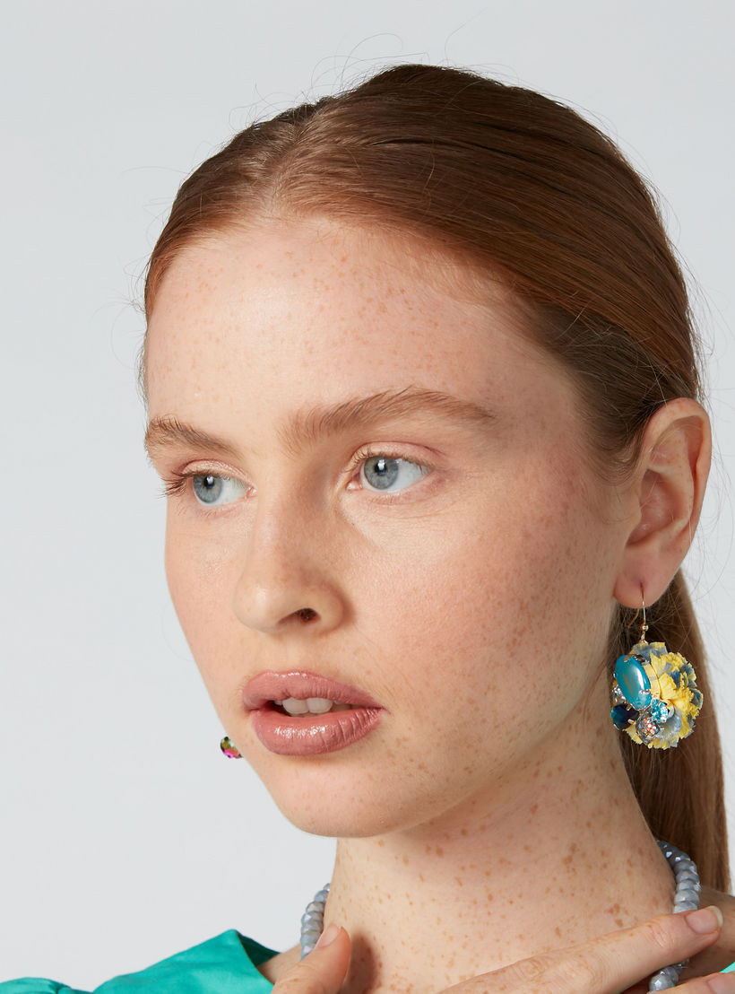 Embellished Dangling Earrings with Fish Hook-women-watchesandjewellery-jewellery-earrings-image-2