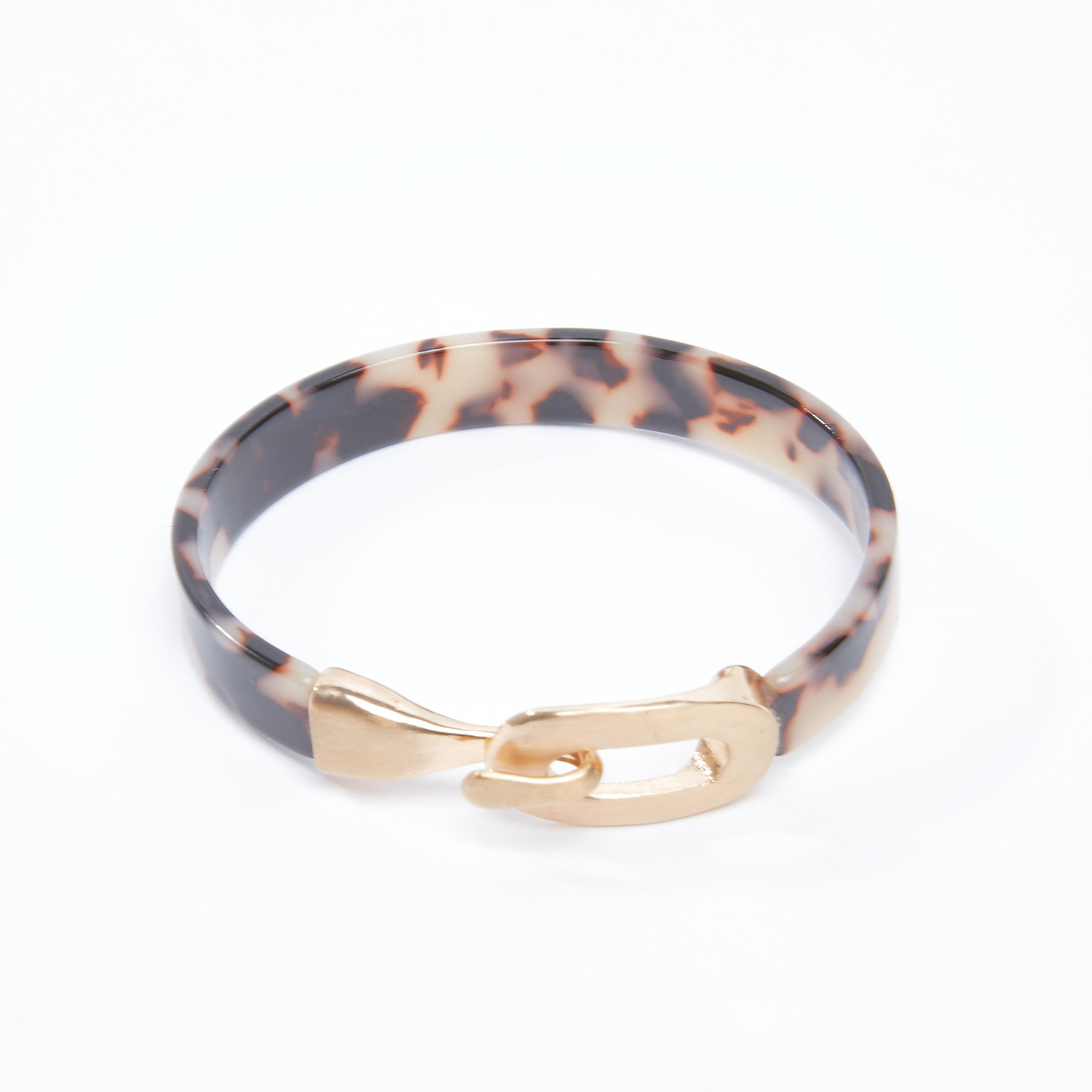 Printed Bracelet with Metallic Hook Closure-women-watchesandjewellery-jewellery-banglesandbracelets-image-1