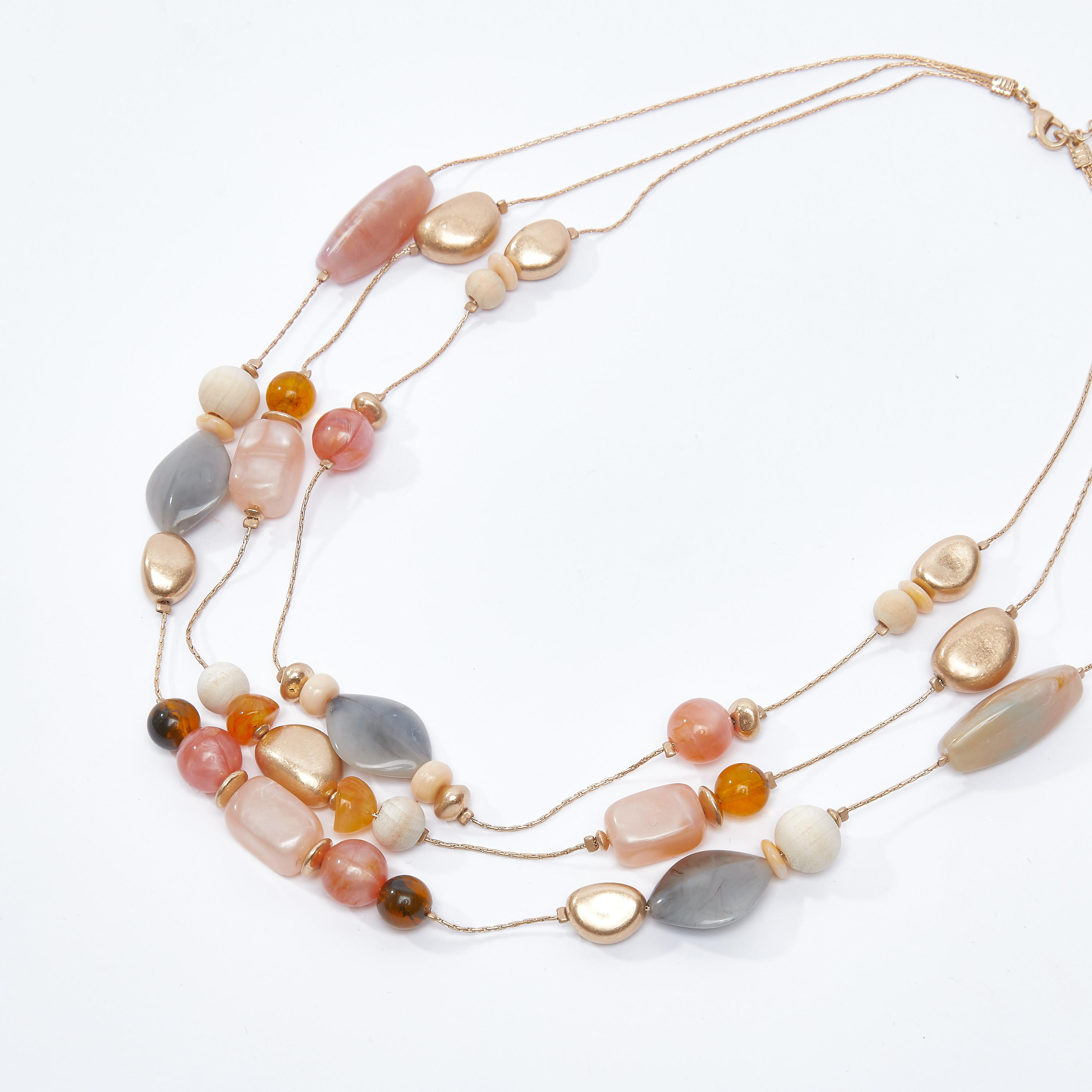 قلادة مزيّنة متعدّدة الطبقات بمشبك إغلاق-women-watchesandjewellery-jewellery-necklacesandpendants-image-1