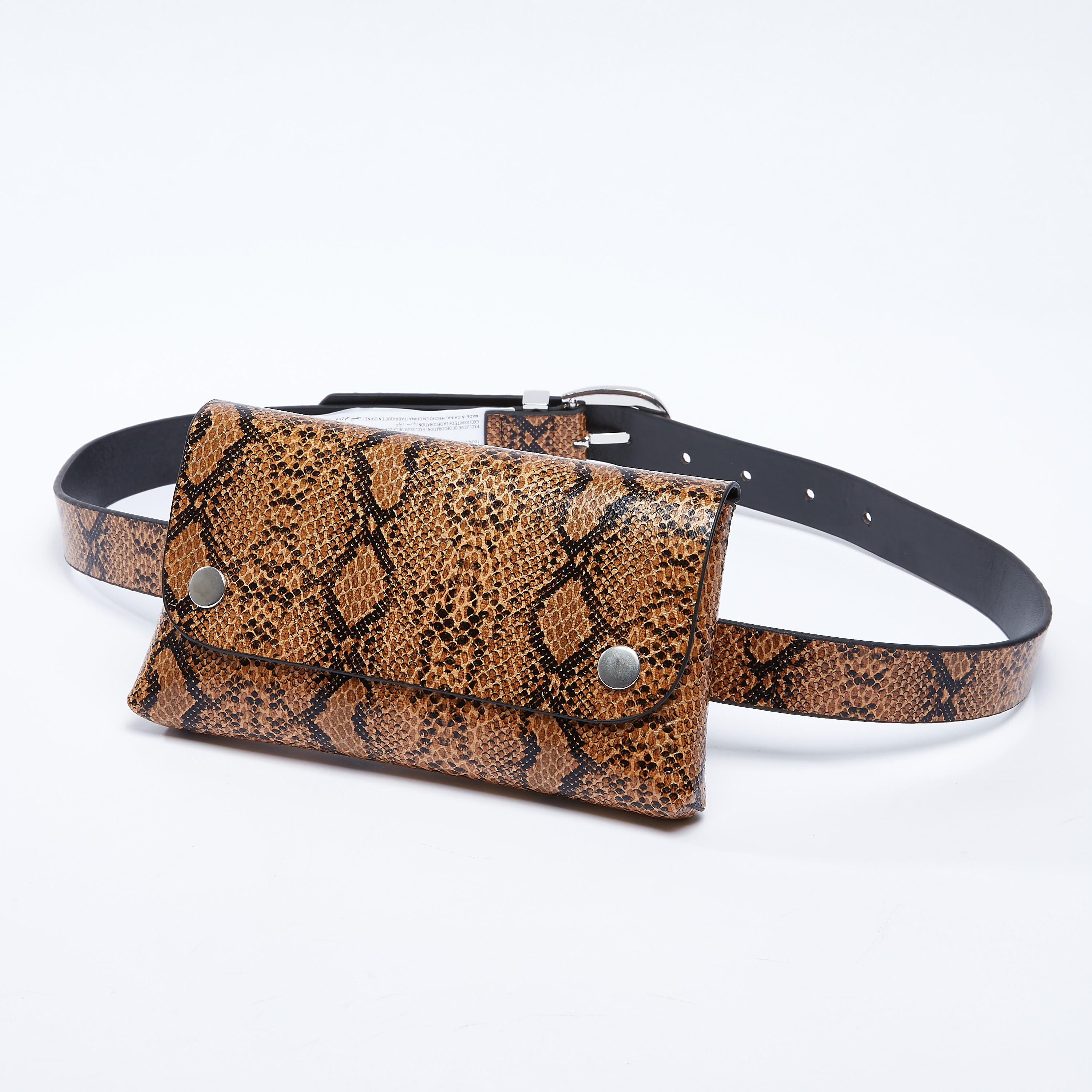 محفظة بطيّة وحزام بإبزيم بدبوس قابل للتعديل وطبعات-women-clothingaccessories-belts-image-1