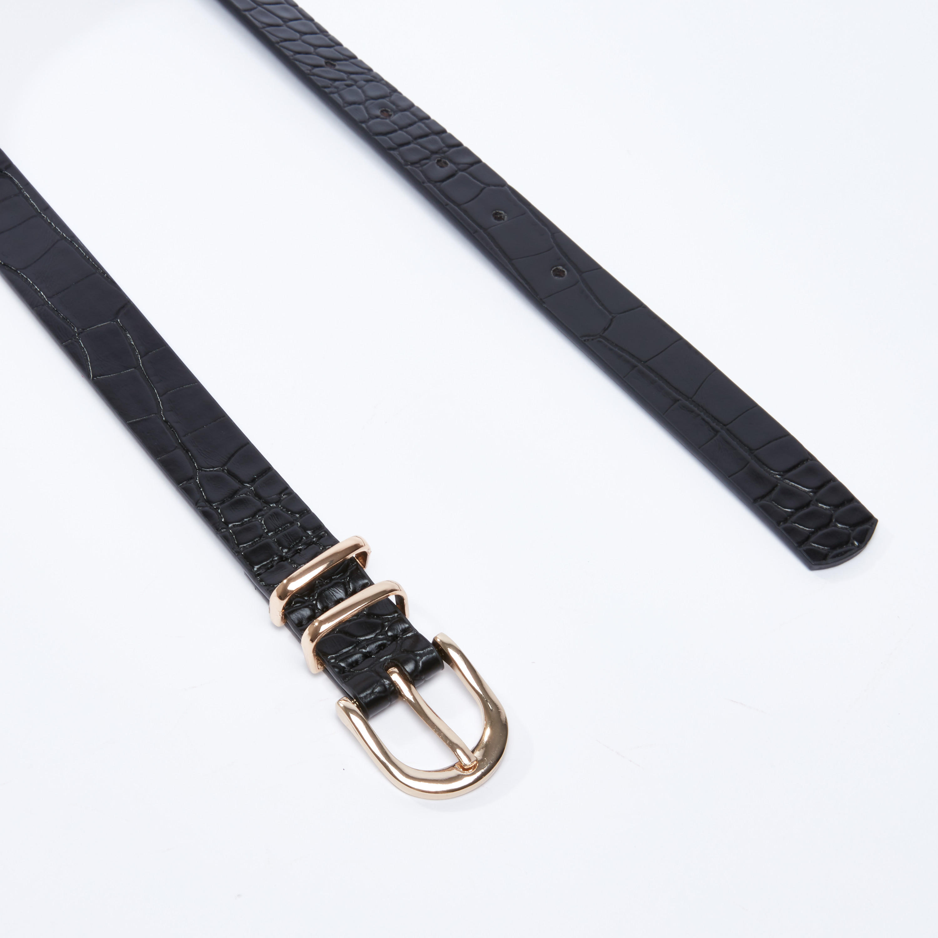 Textured Leather Belt with Pin Buckle Closure-women-clothingaccessories-belts-image-3
