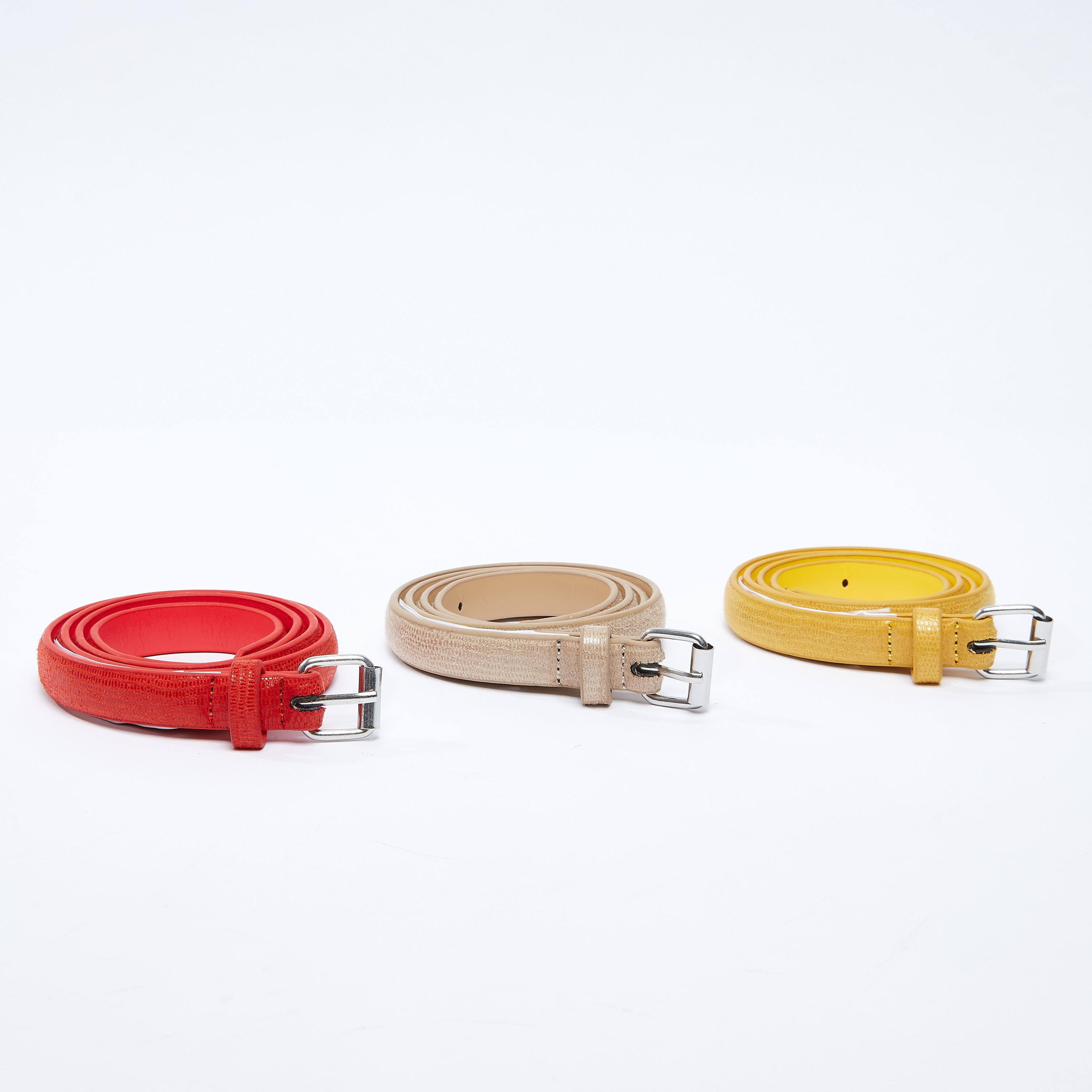 حزام بإبزيم بدبوس - طقم من 3 قطع-women-clothingaccessories-belts-image-1