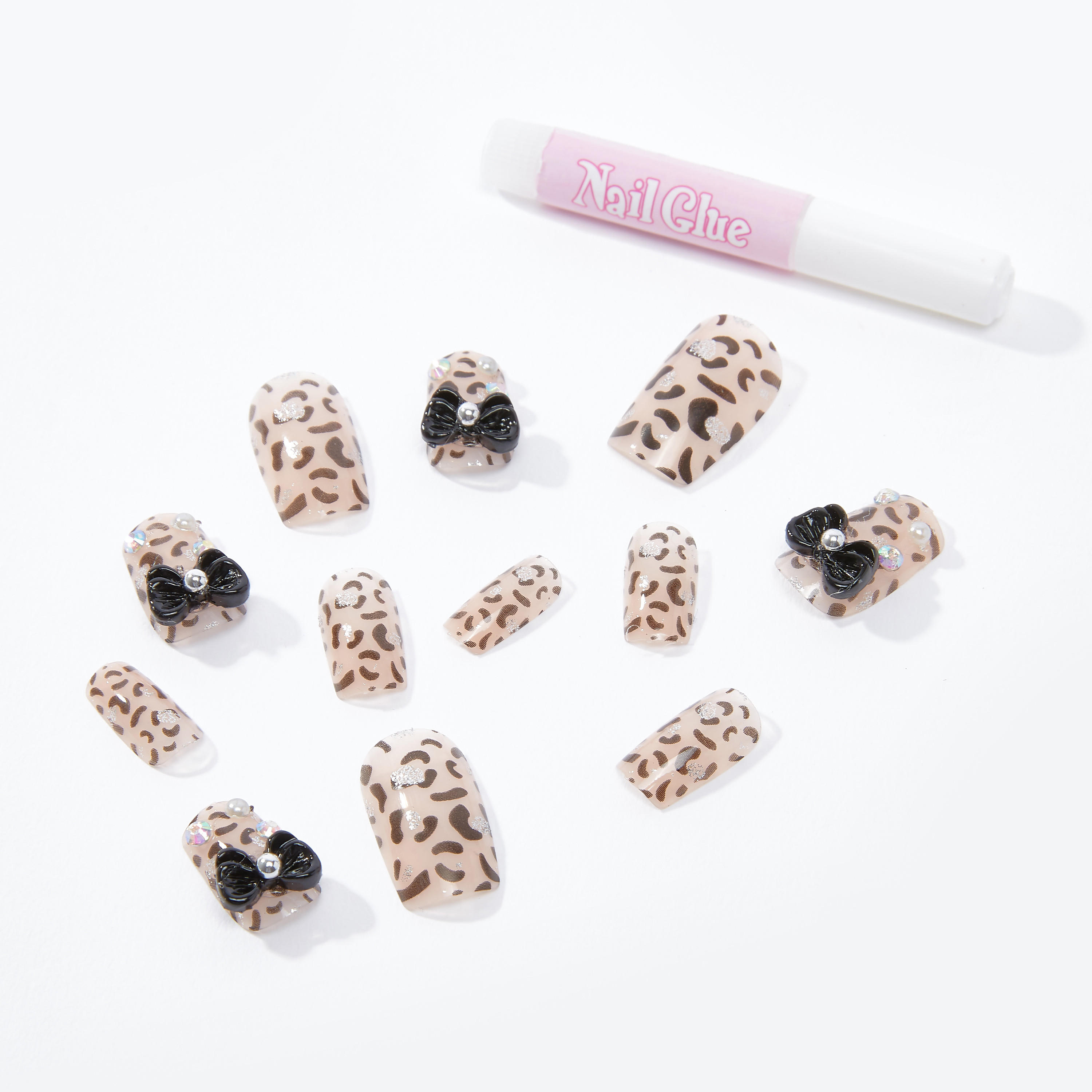 أظافر اصطناعية بطبعات مع لاصق أظافر-women-clothingaccessories-novelties-image-2