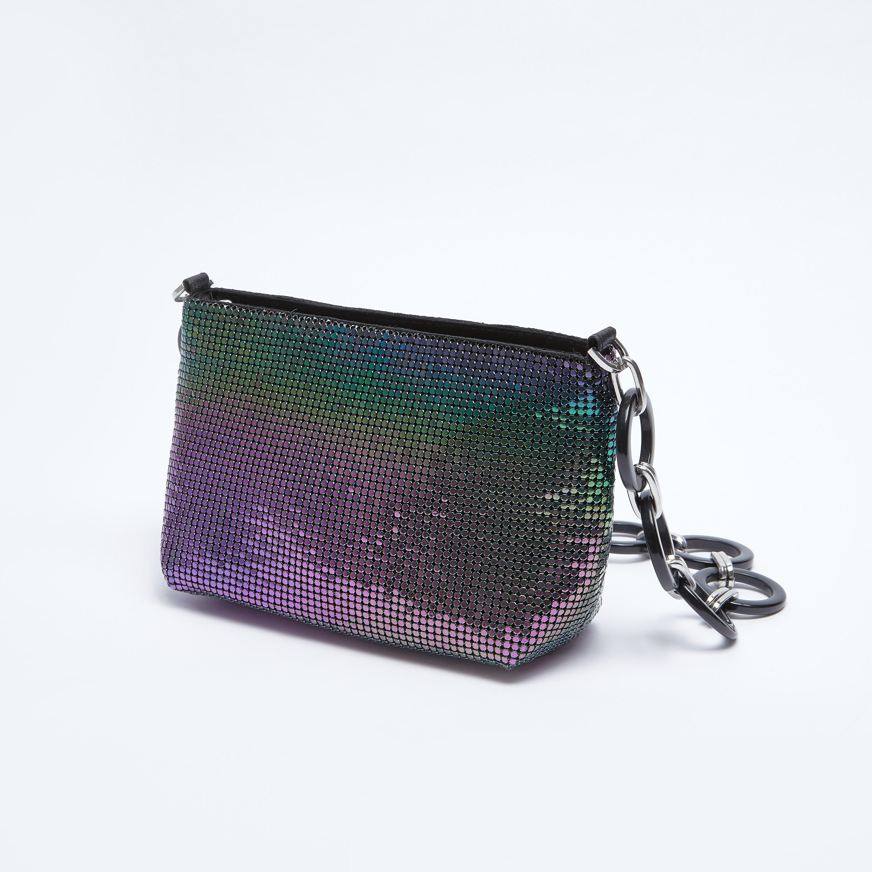 Textured Handbag with Zip Closure-women-bagsandwallets-handbags-image-1