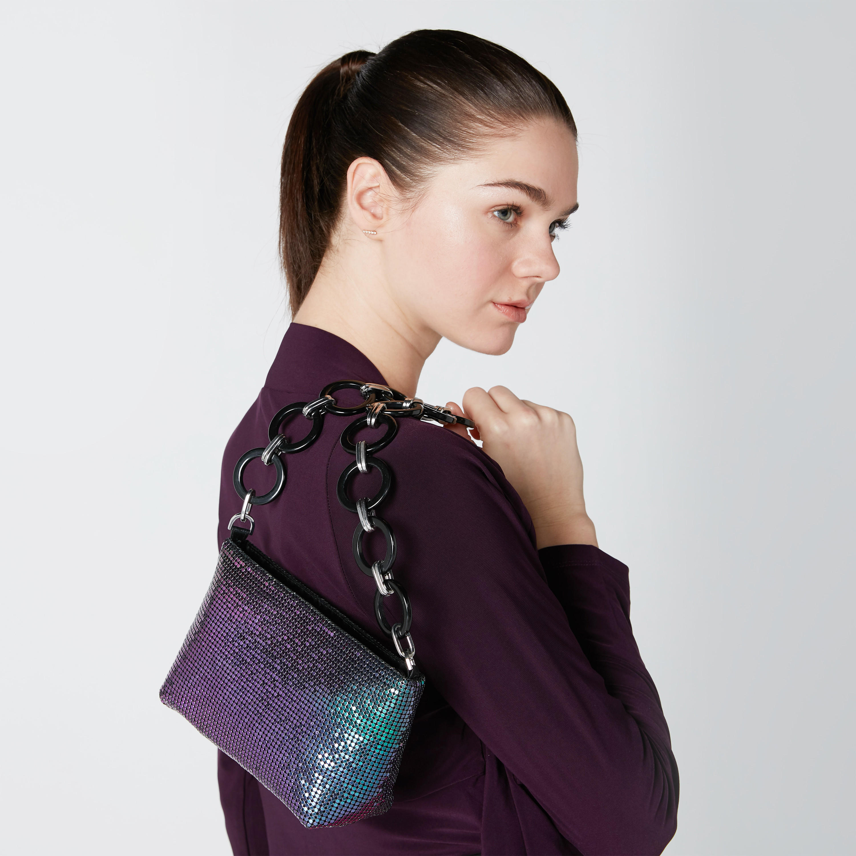 Textured Handbag with Zip Closure-women-bagsandwallets-handbags-image-2