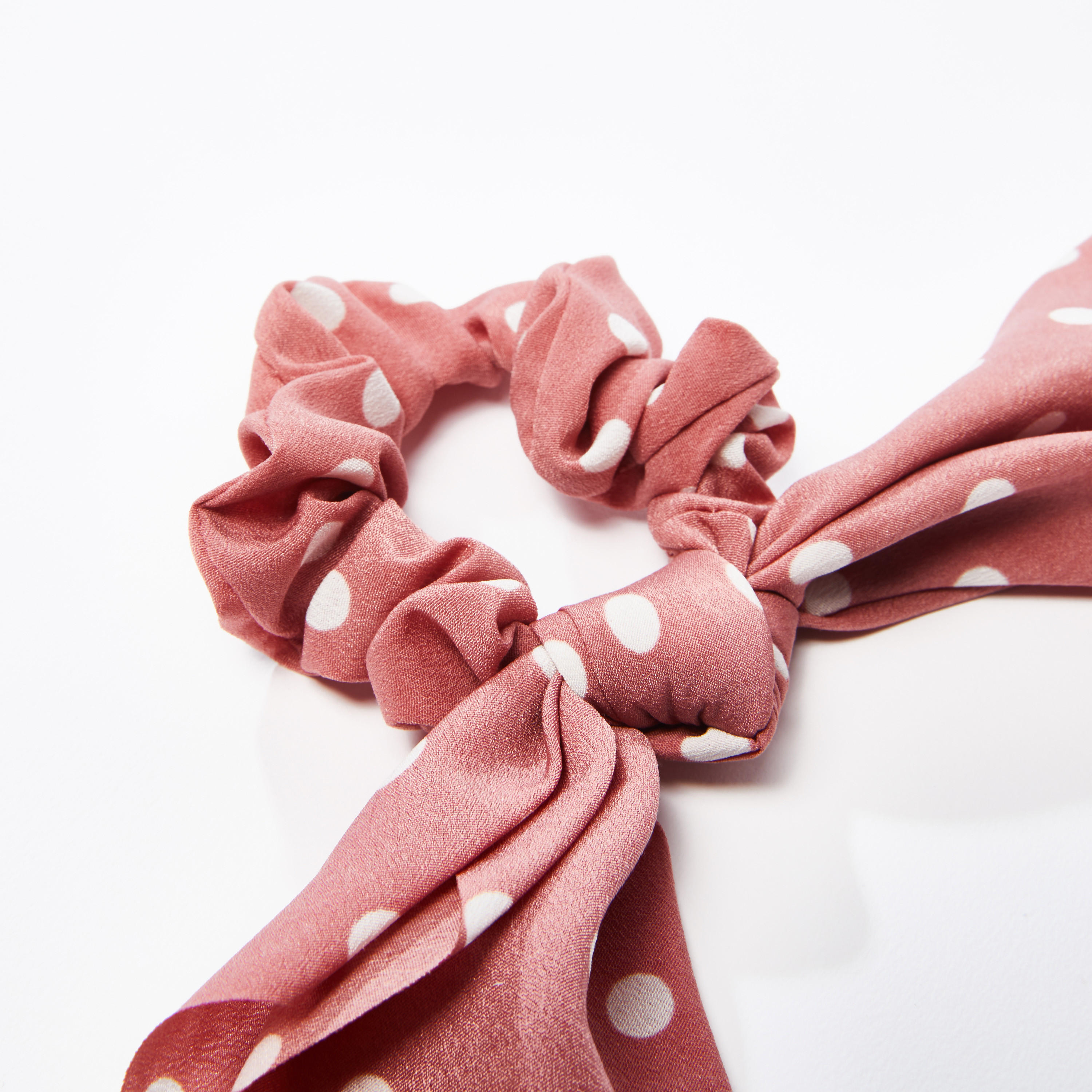 Polka Dot Printed Hair Tie-women-hairaccessories-image-3