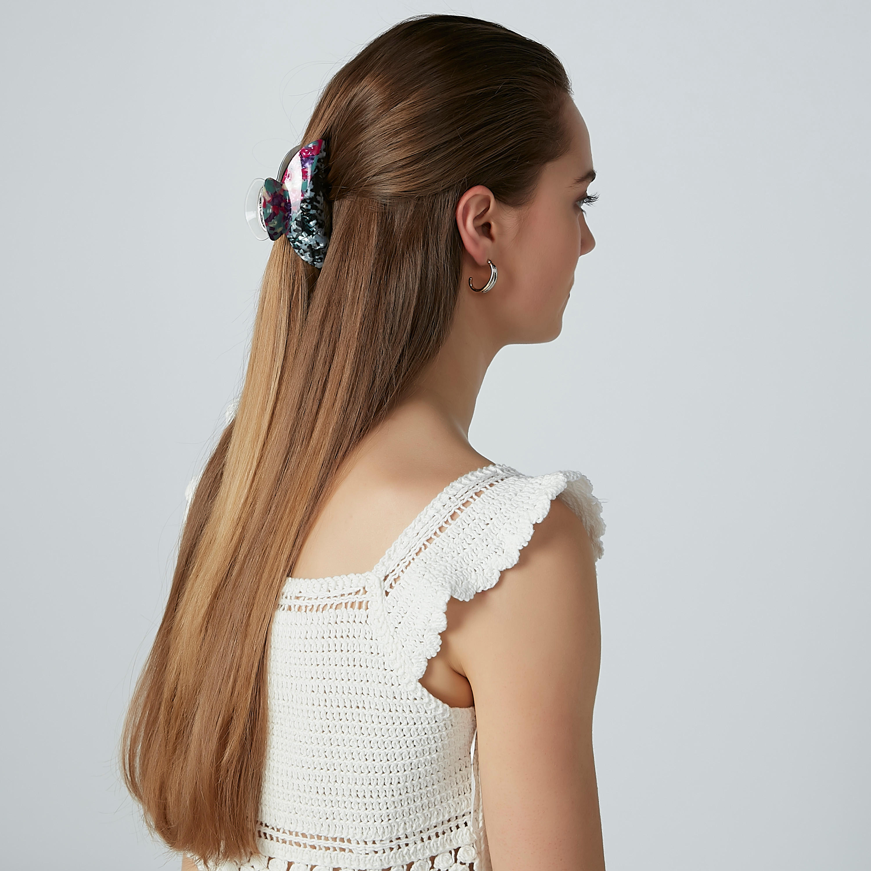 Printed Hair Clamp-women-hairaccessories-image-2