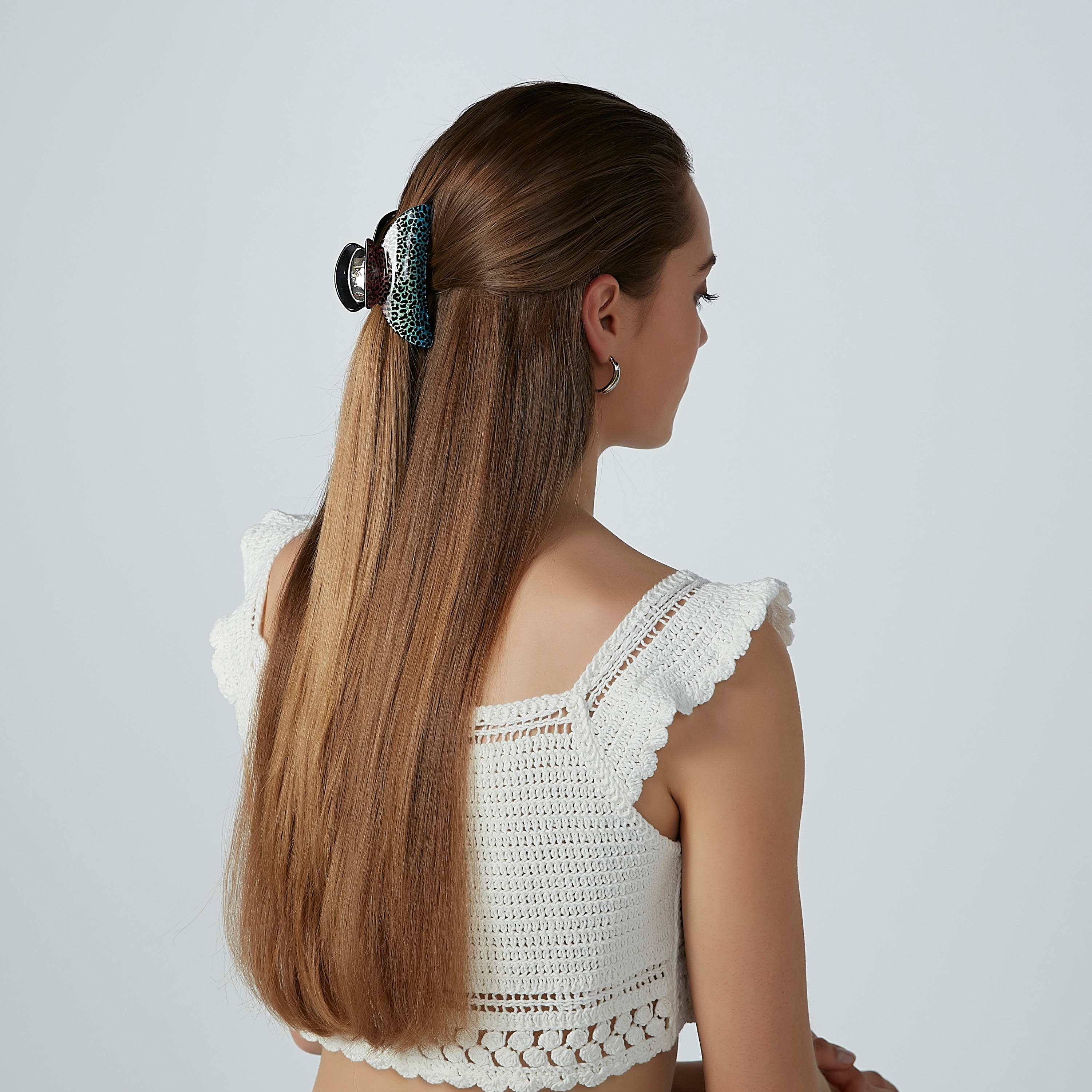 Printed Hair Clamp-women-hairaccessories-image-2