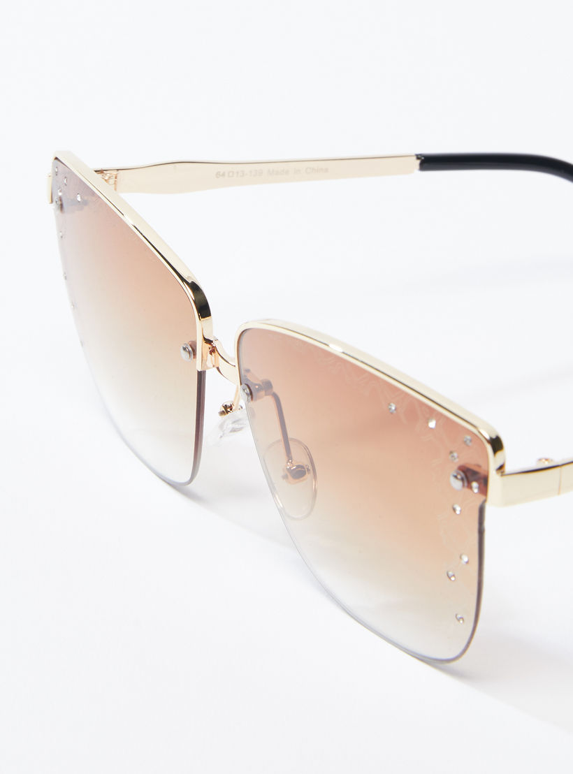 نظّارة شمسية واي فيرار بإطار كامل مرصّع-women-sunglasses-image-3