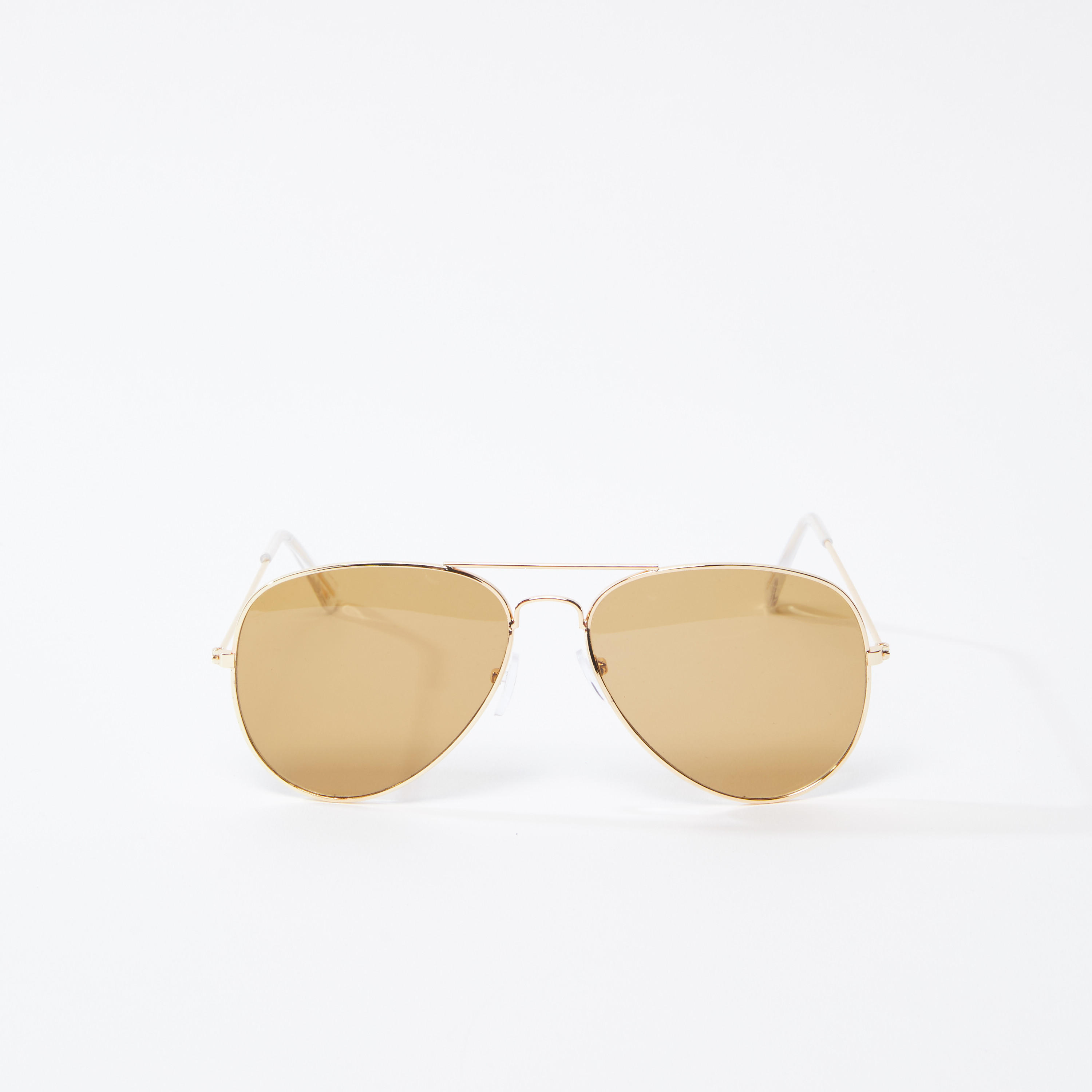Metallic Full Frame Aviator Sunglasses with Nose Pads-women-sunglasses-image-4