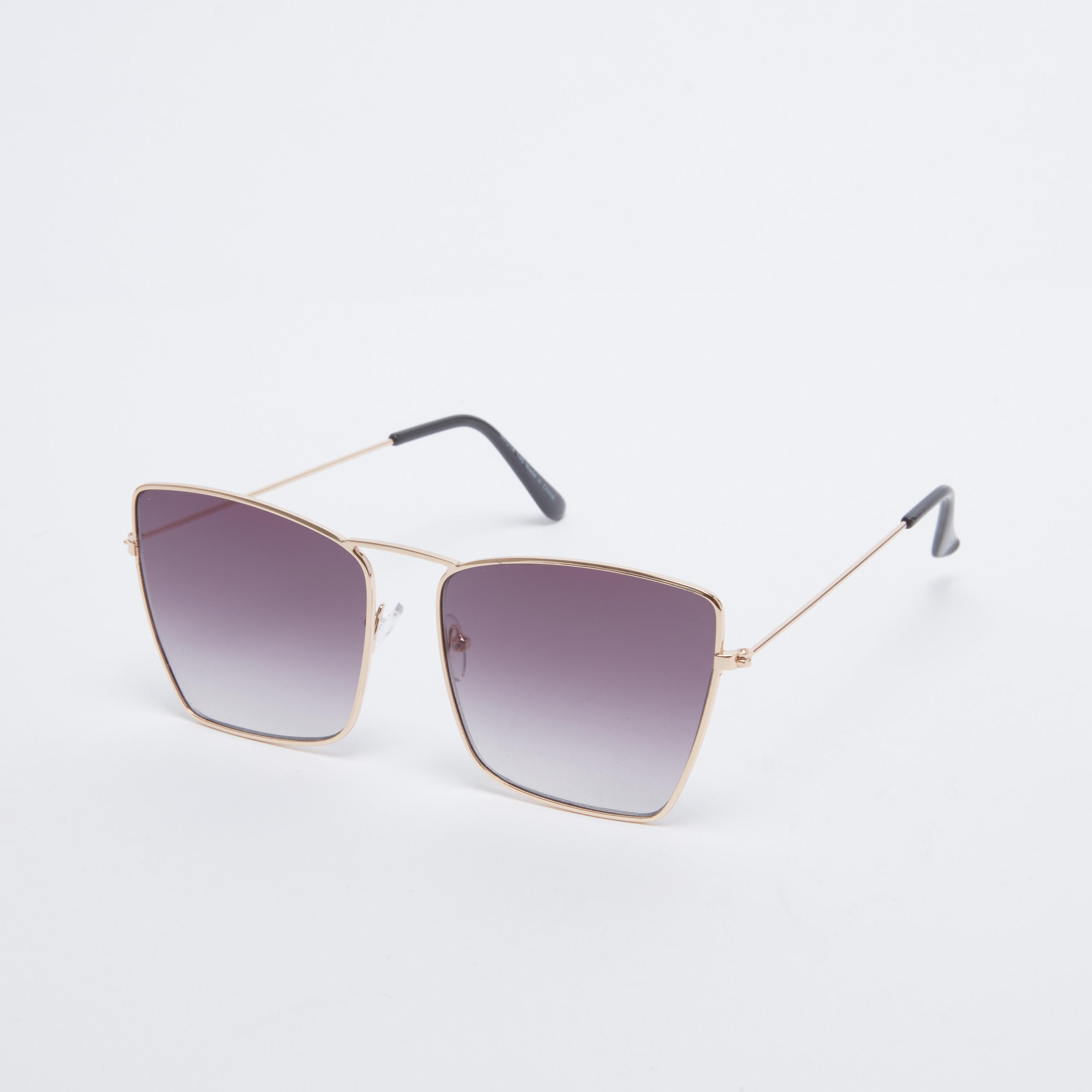 نظّارة شمسية مربّعة بإطار كامل ووسادات أنف شفّافة-women-sunglasses-image-1