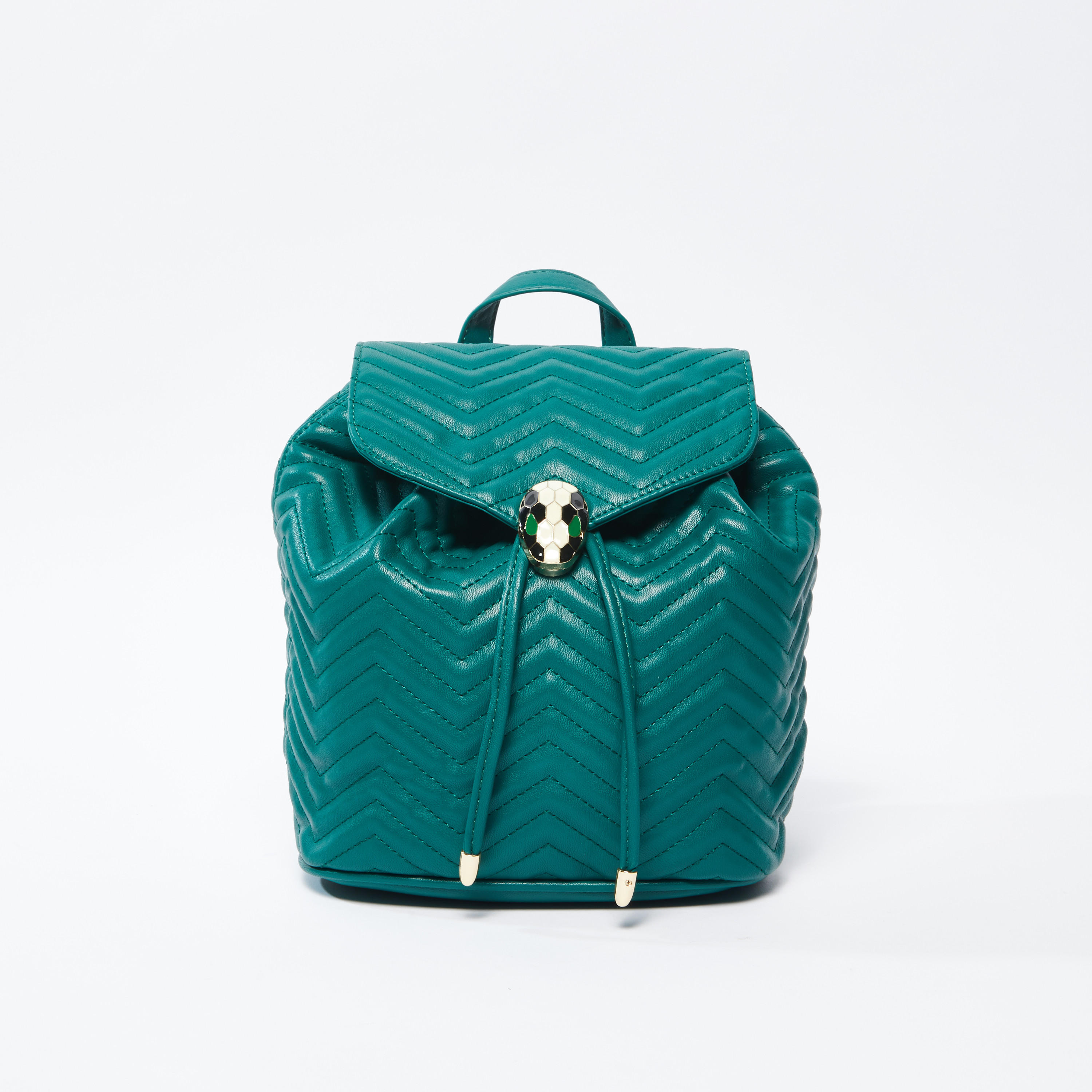 Quilted Backpack with Magnetic Snap Closure-women-bagsandwallets-handbags-image-1