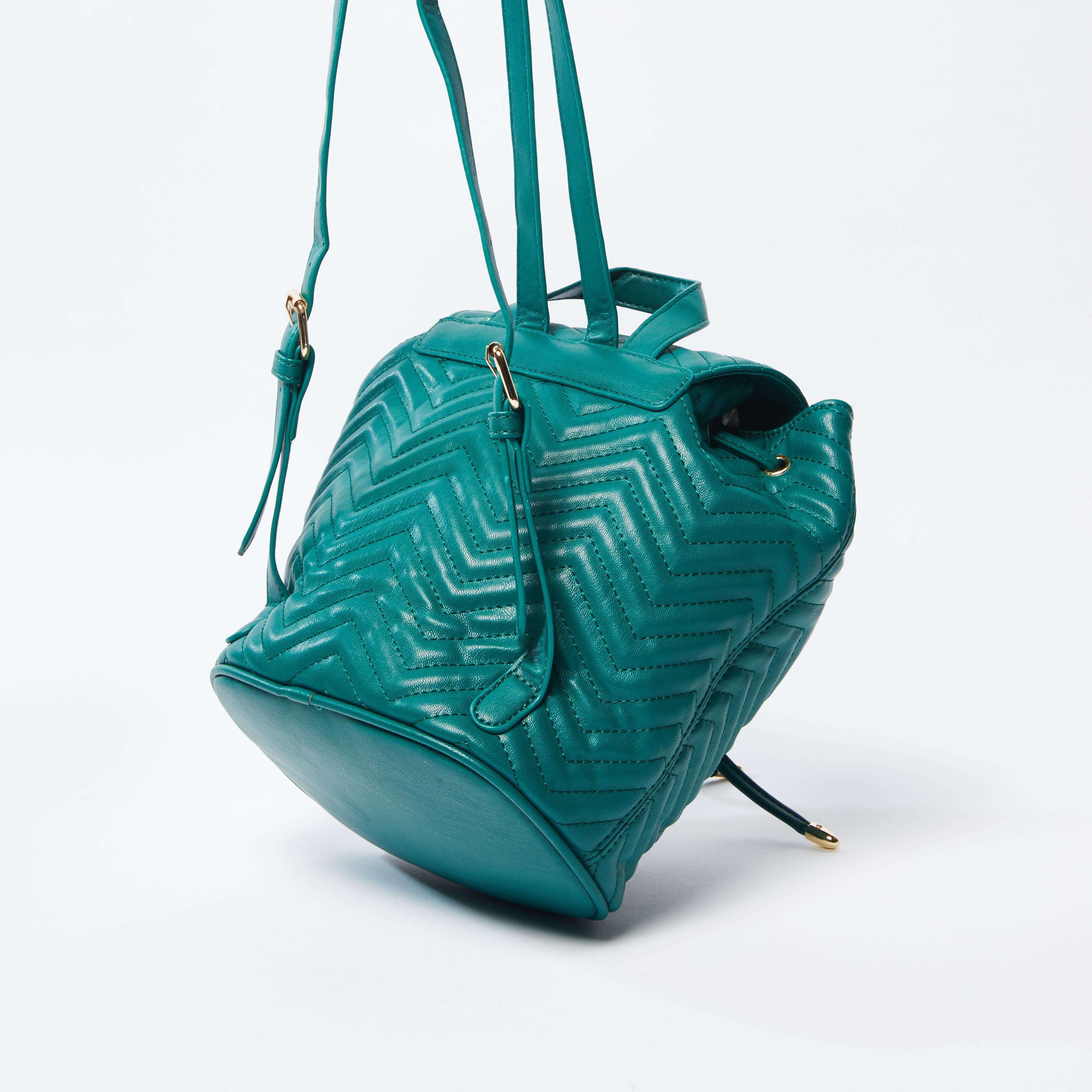 Quilted Backpack with Magnetic Snap Closure-women-bagsandwallets-handbags-image-4