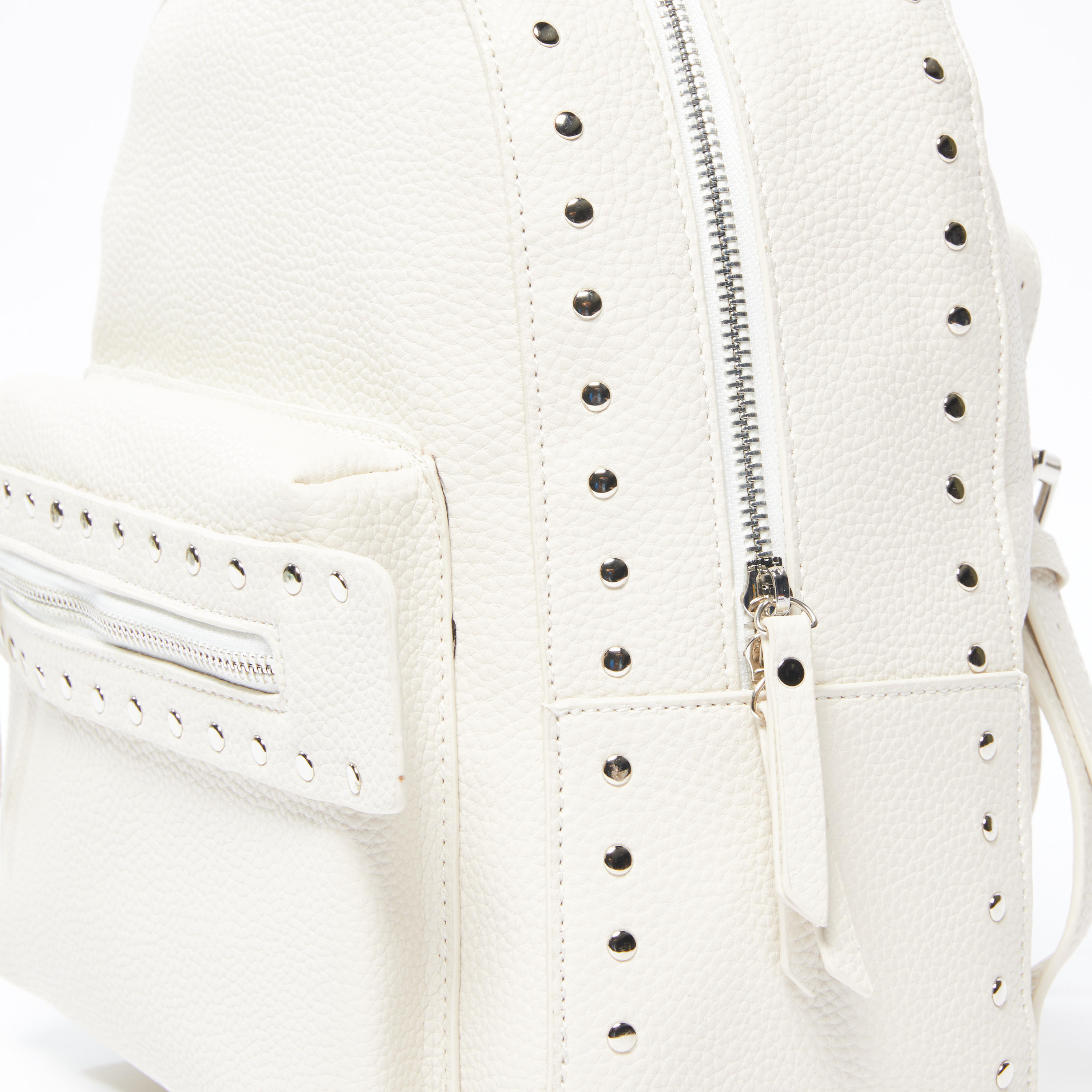Studded Backpack with Adjustable Straps and Zip Closure-women-bagsandwallets-handbags-image-4
