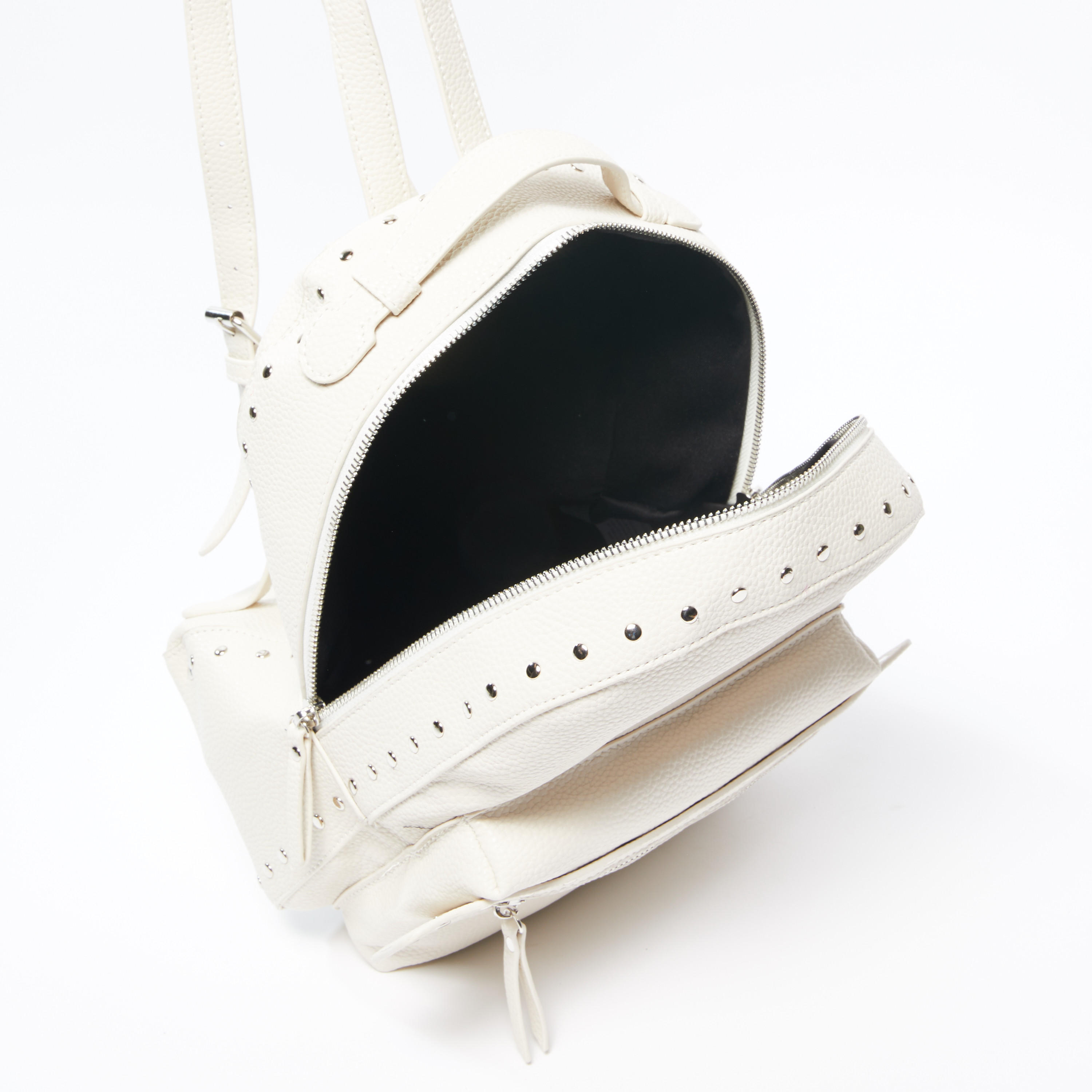 Studded Backpack with Adjustable Straps and Zip Closure-women-bagsandwallets-handbags-image-5